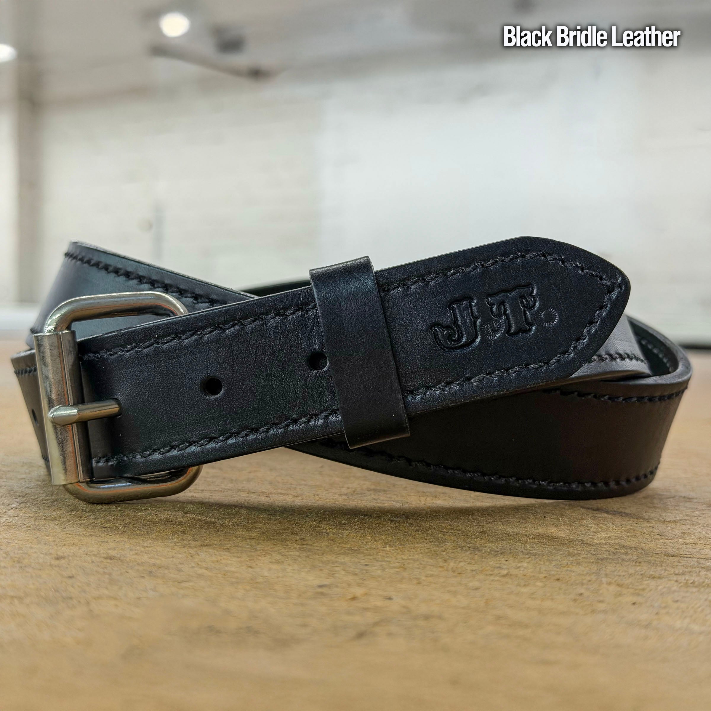 Bridle Leather Belts Made to Order in 3 Colors