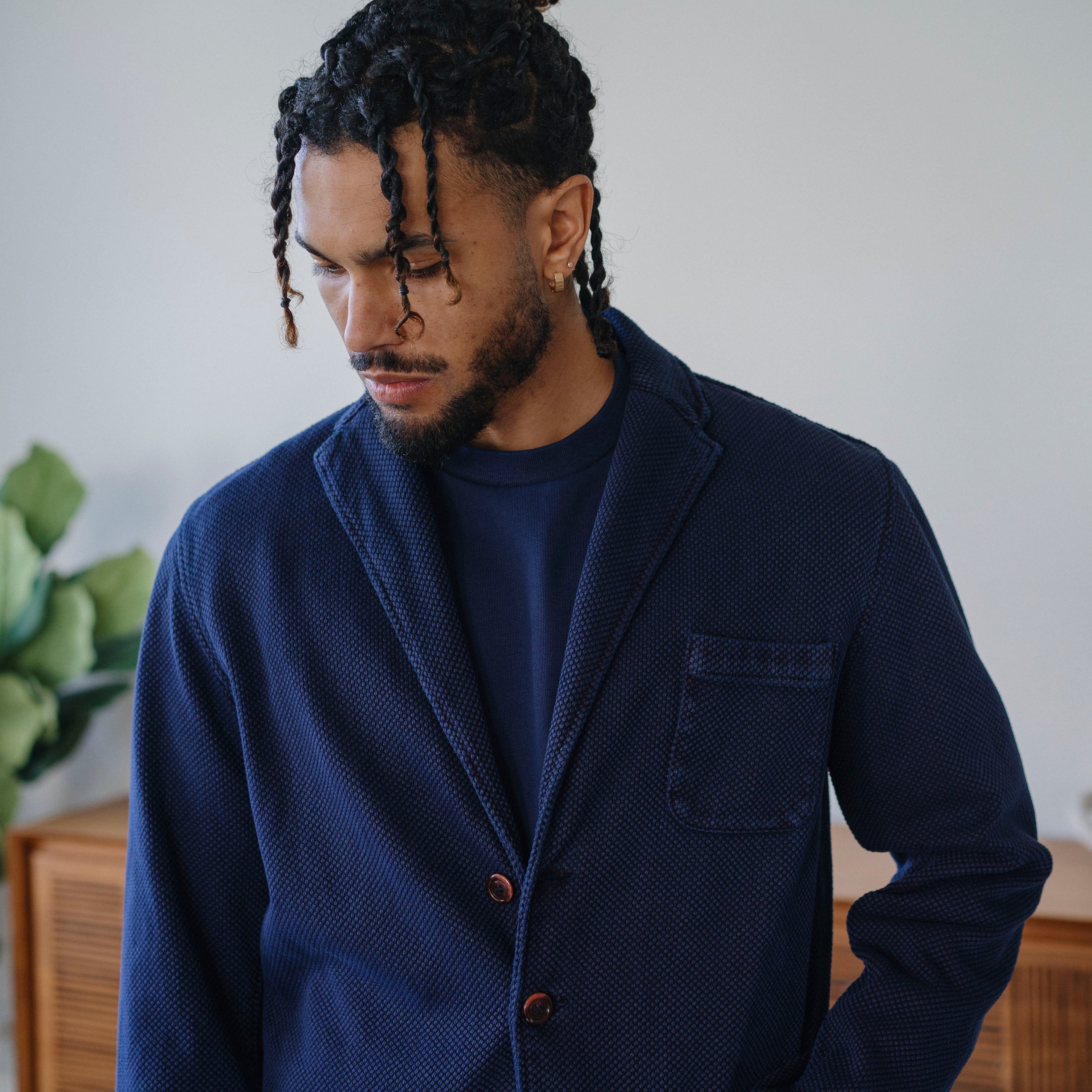 Sinclair Sportcoat Sashiko Ink Navy Size 38