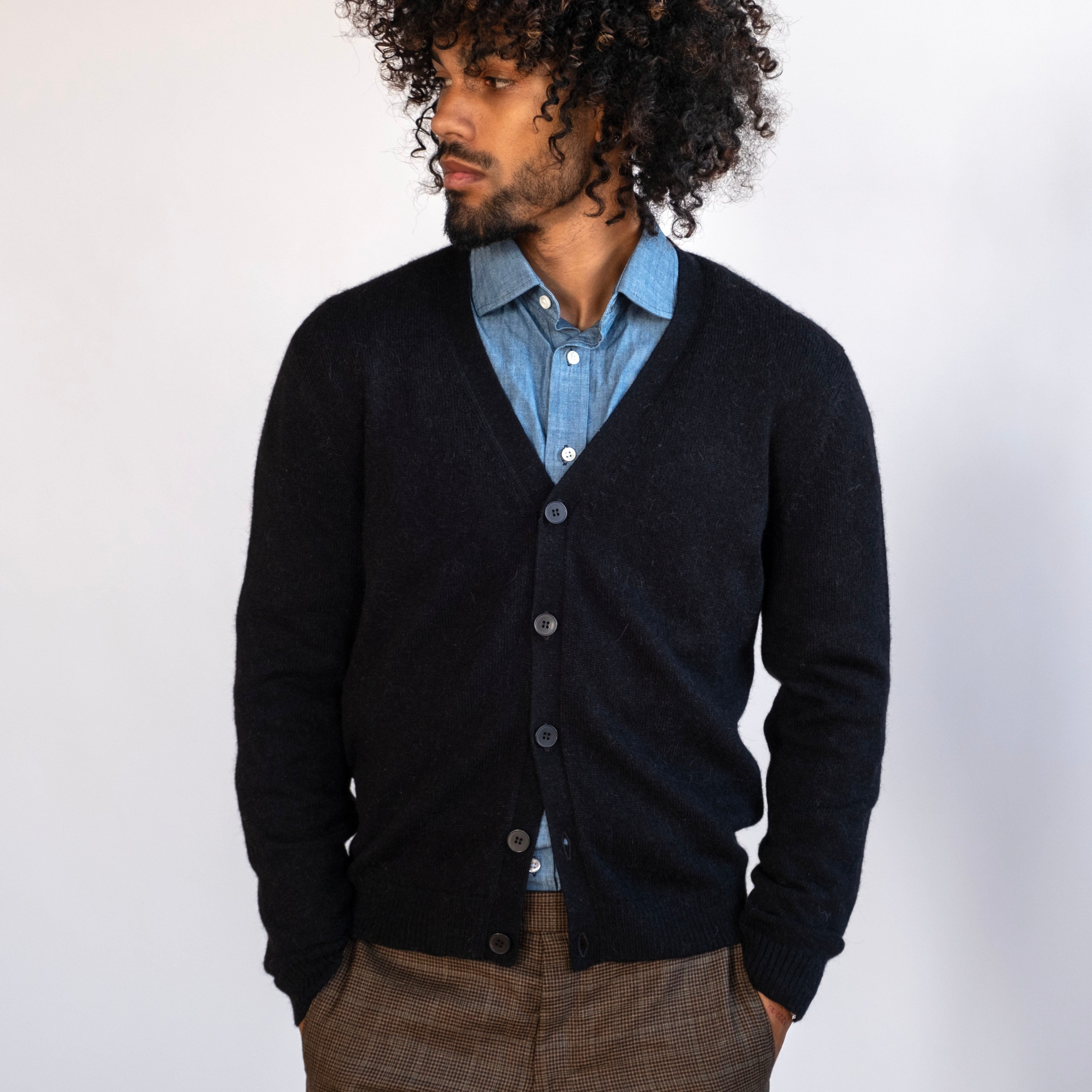 Alpaca Extrafine Knit Cardigan Sweaters
