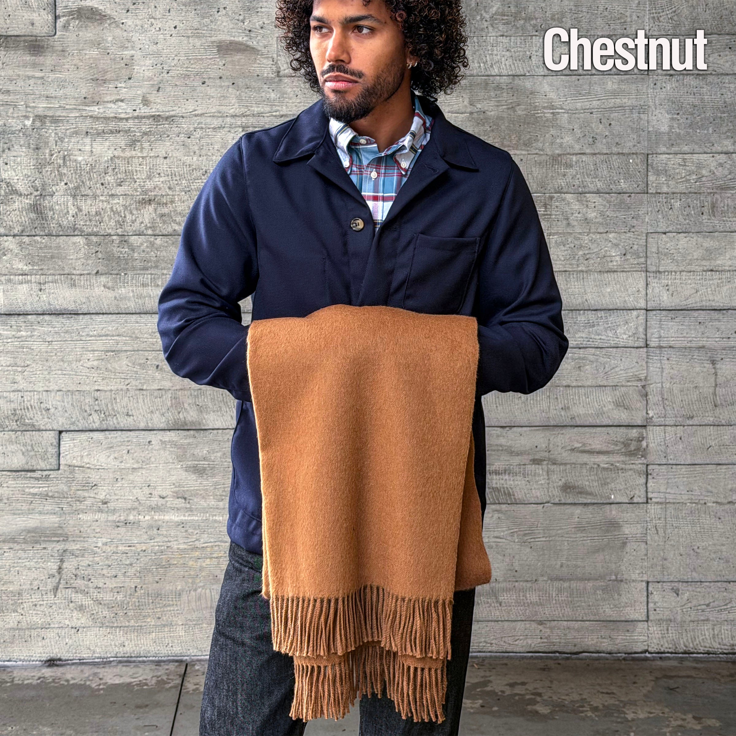 Washable Alpaca Wool Luxury Throw Blanket (3 Colors)