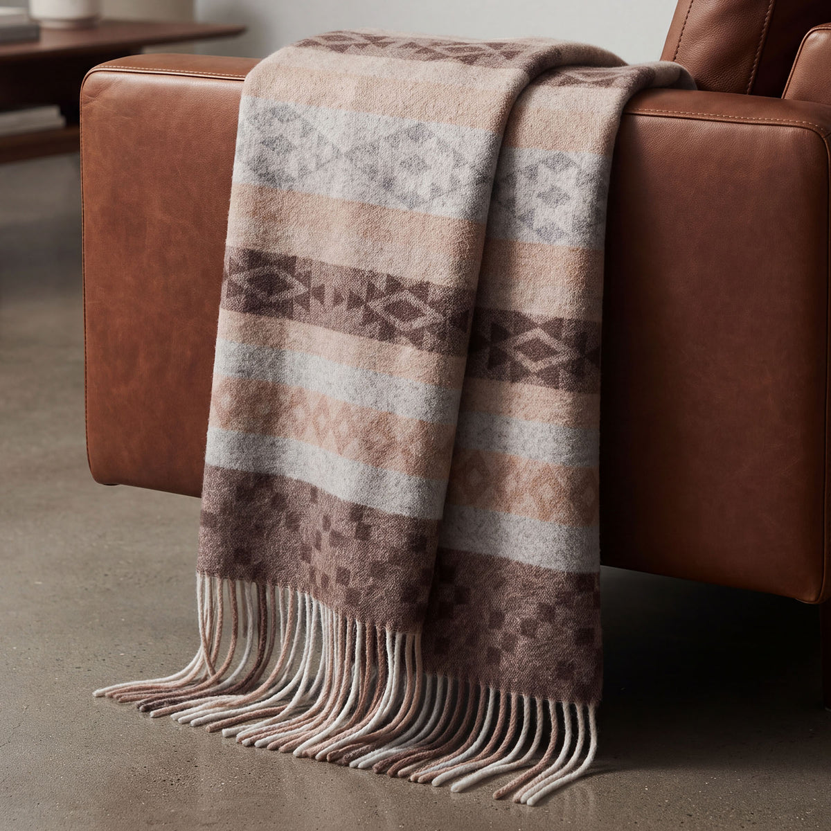 Peruvian Indigenous Alpaca-Wool Luxury Throw Blanket (4 Colors)