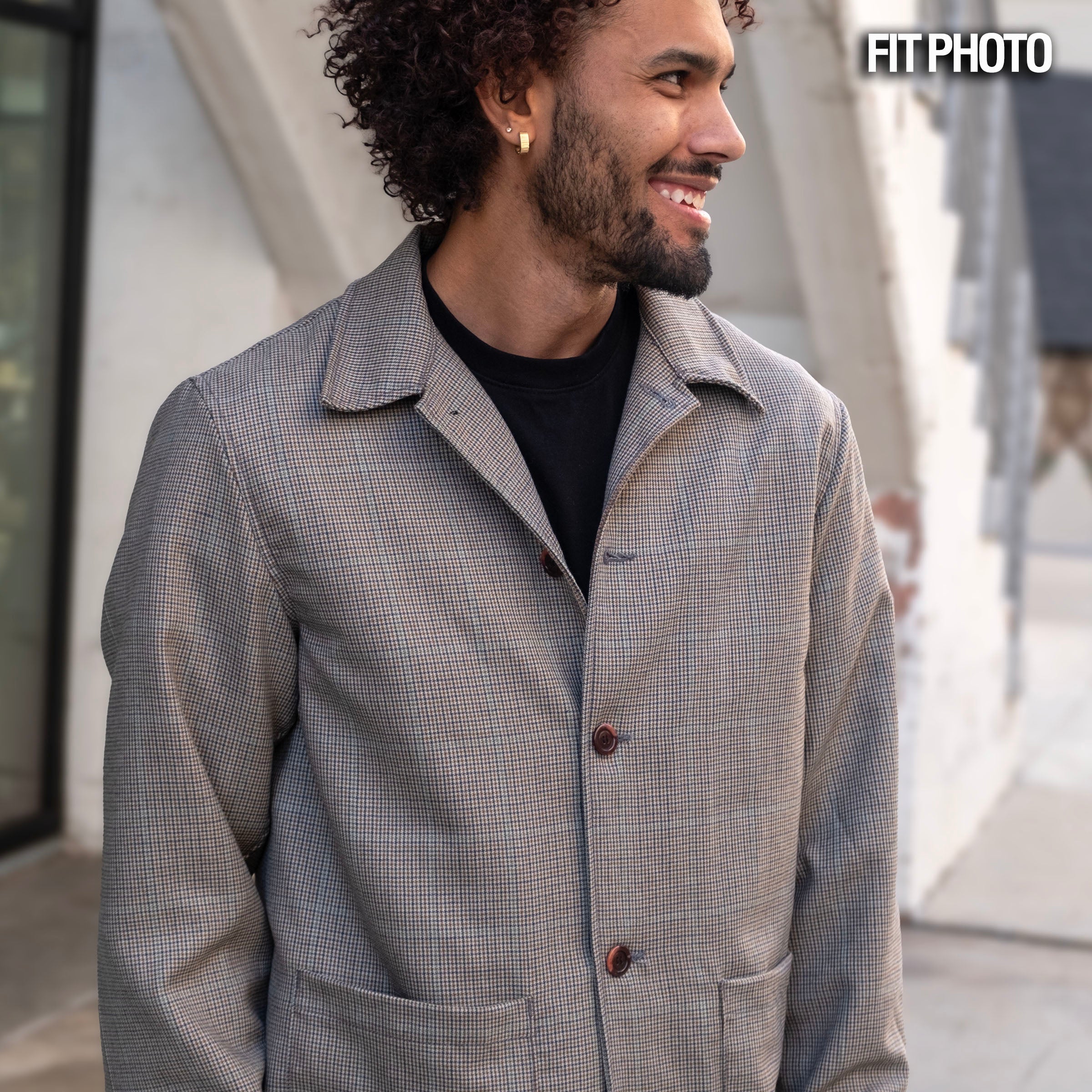 Corso Jacket in Pendleton Navy Mid-Century Wool Sz 44