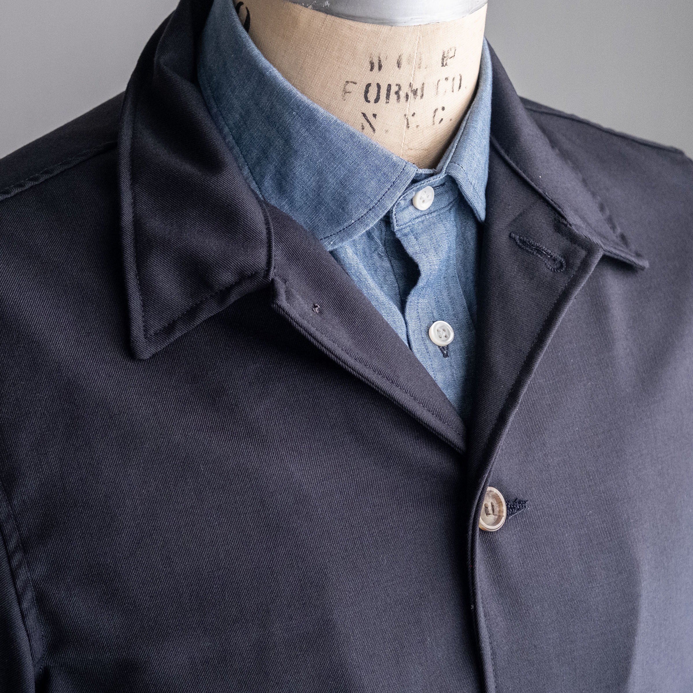 Corso Jacket in Pendleton Navy Mid-Century Wool Sz 44