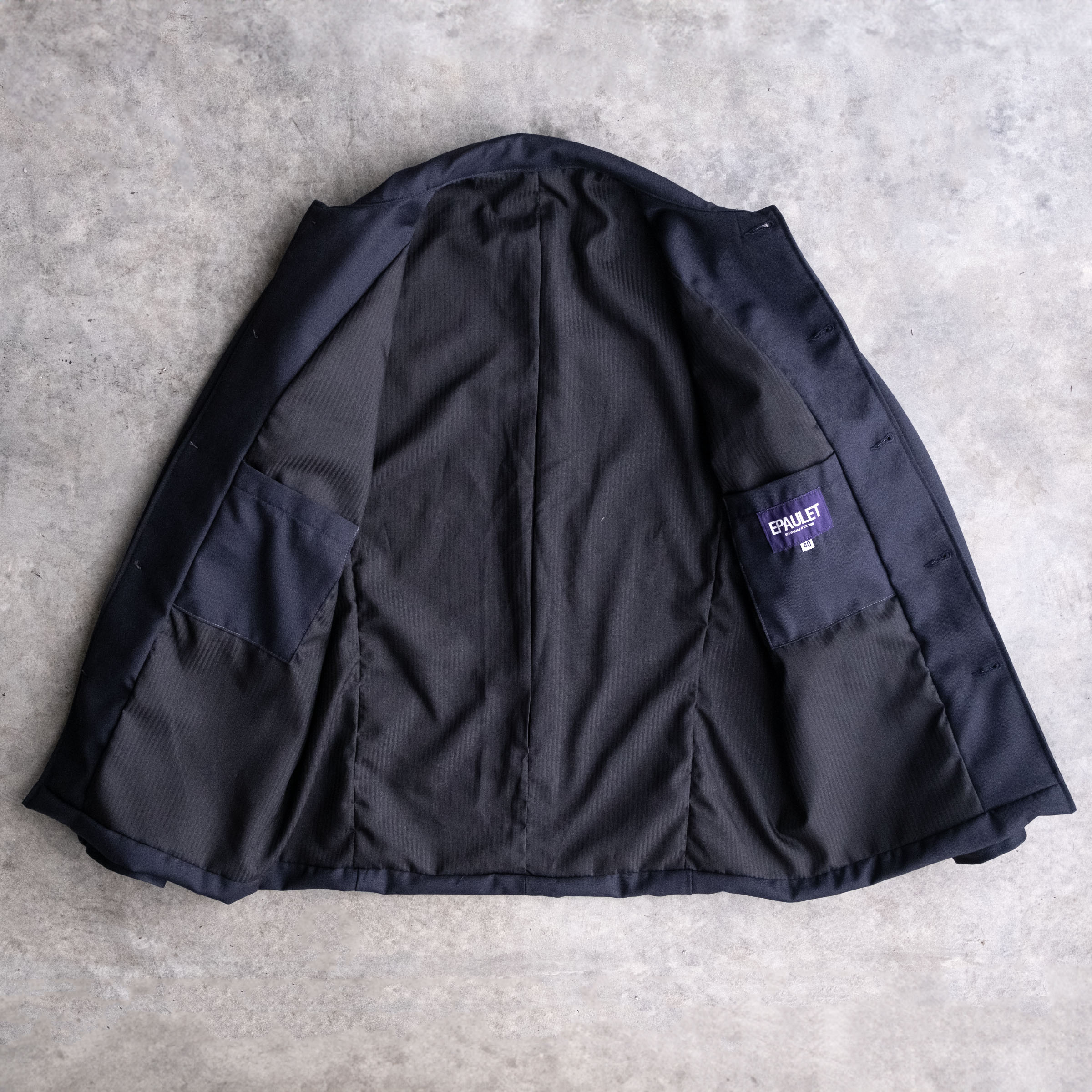Corso Jacket in Pendleton Navy Mid-Century Wool Sz 44