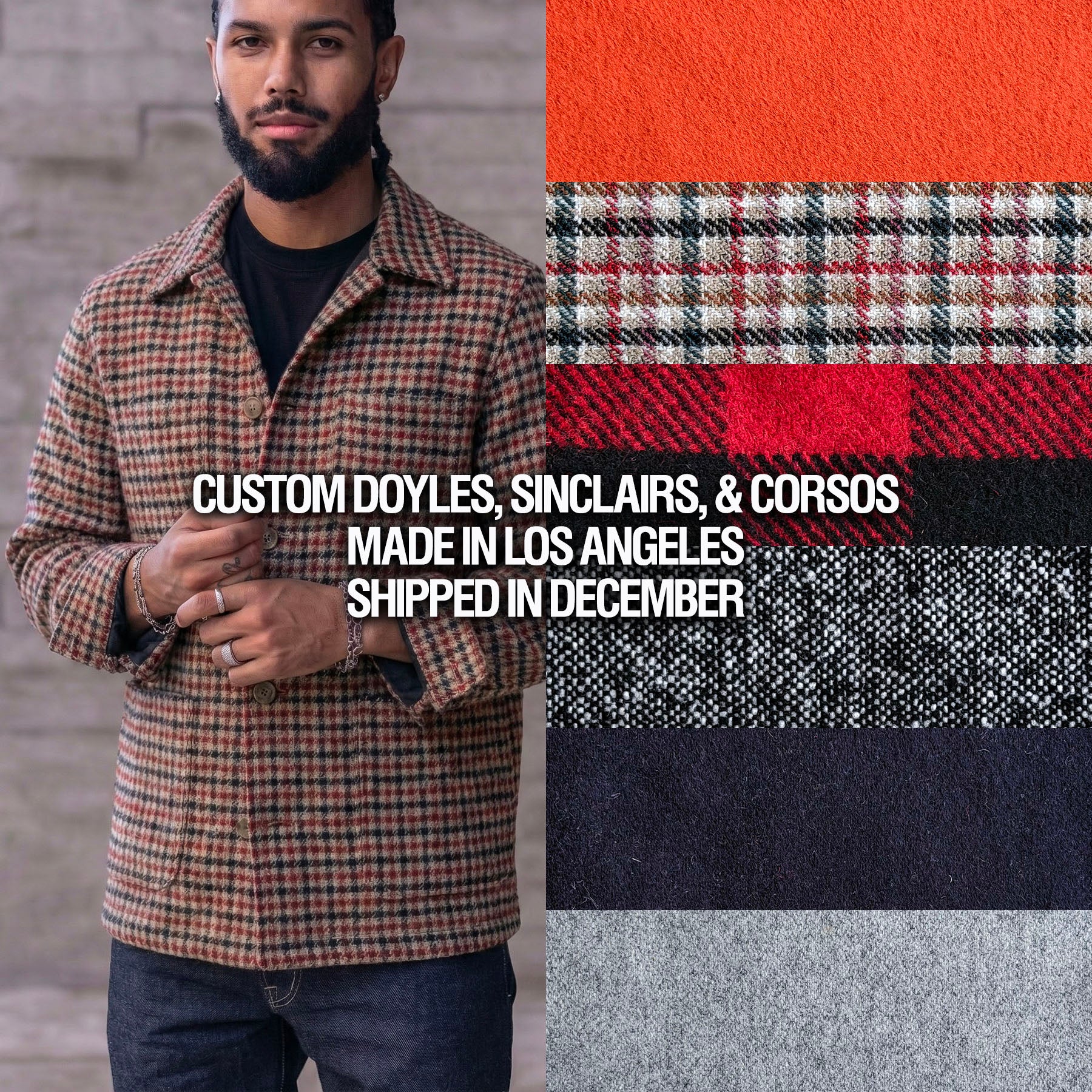 Custom Doyle & Sinclair Wool & Tweed Jackets (Close 12/4)