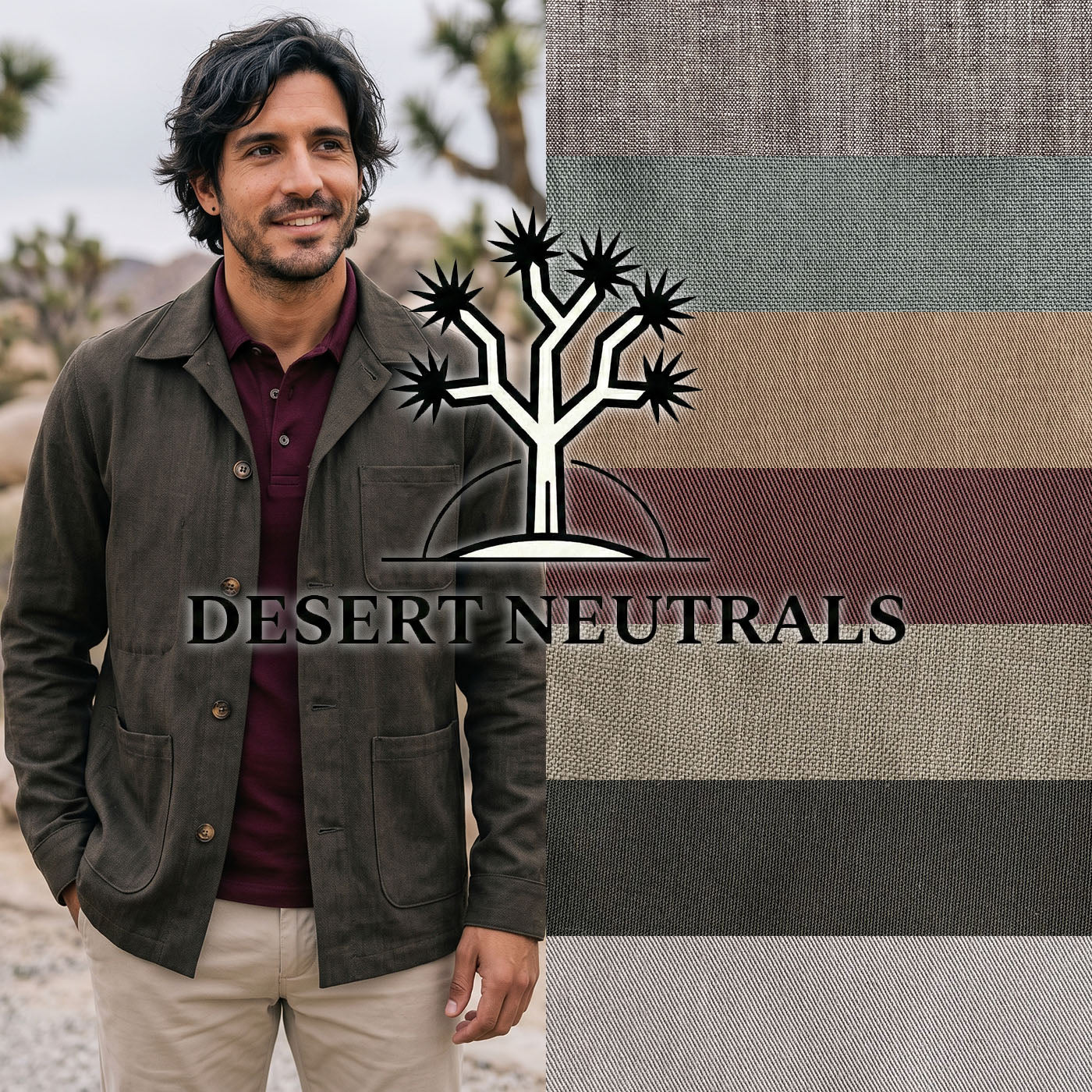 Doyle Jackets in Desert Neutrals Tropical Cotton & Linen