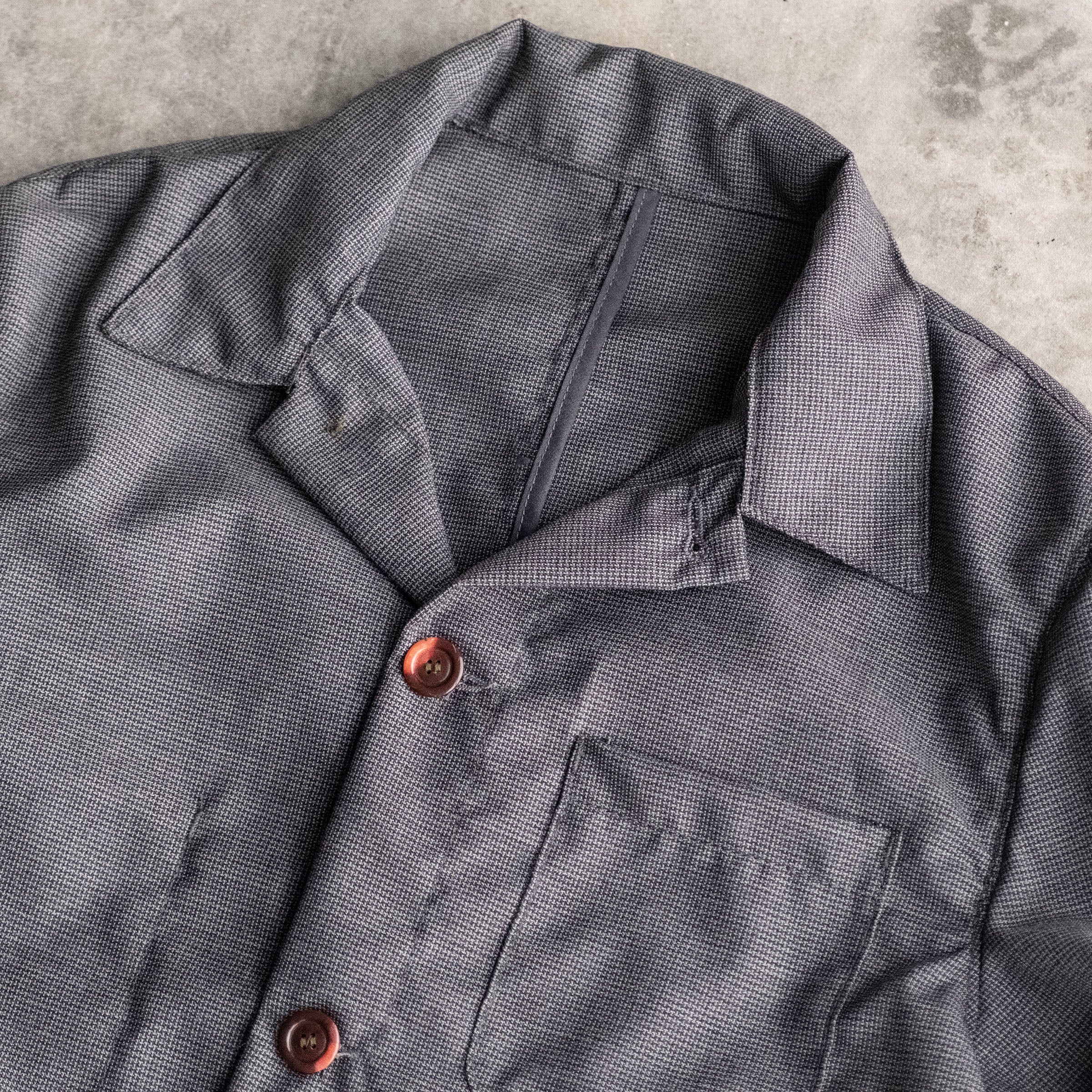 Sample Sale: Doyle Jacket in Washable Crosshatch Wool, Size 40