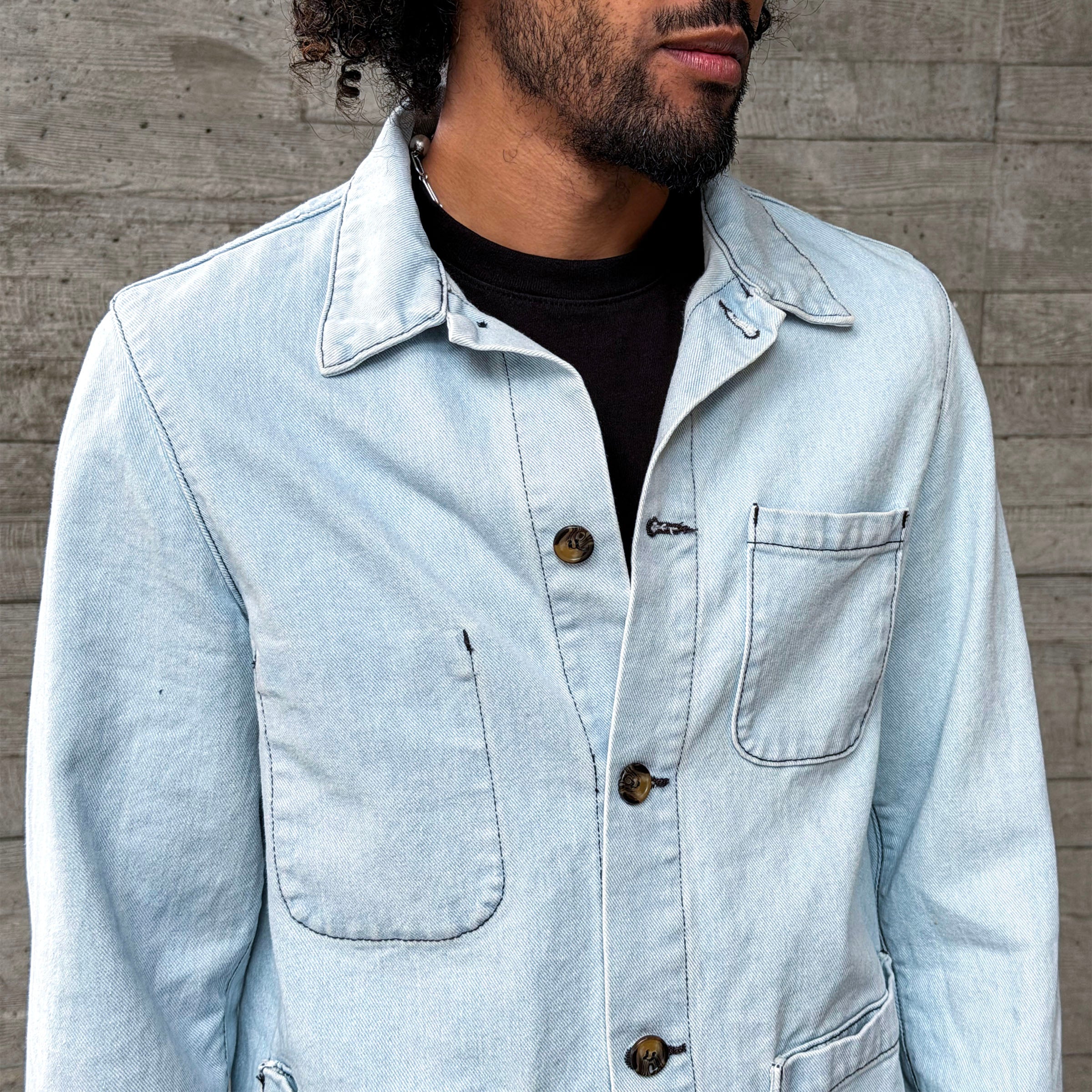 Doyle Jacket Bleached 14oz Cone Mills Denim