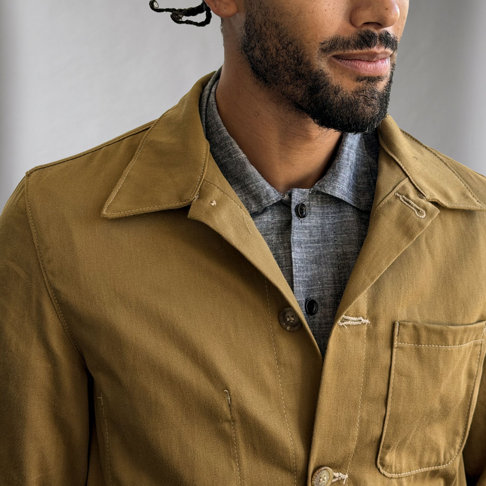 Doyle Jacket British Khaki Cotton Tropical Twill