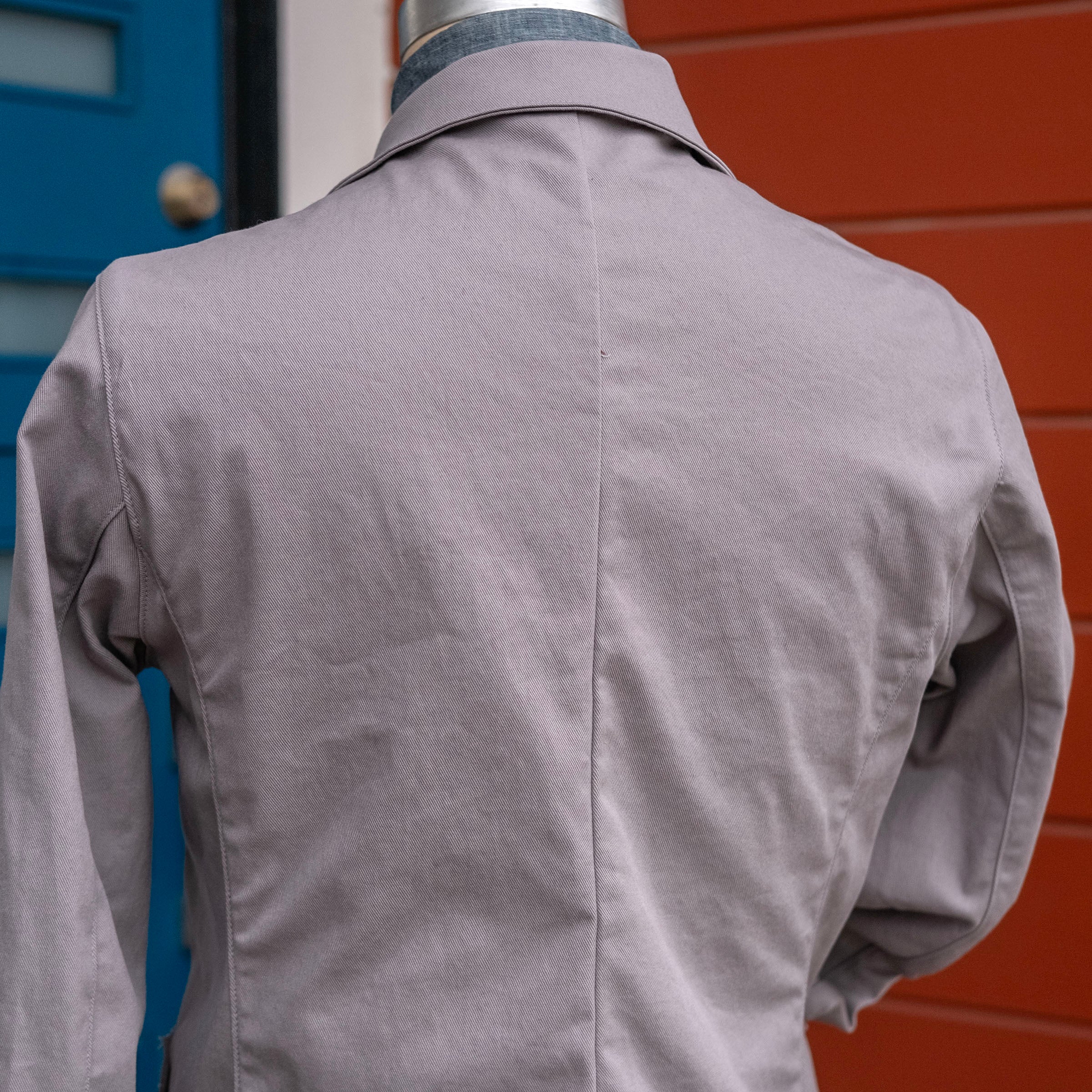 Doyle Jacket in Washed Dove Grey 10oz Howitzer Twill
