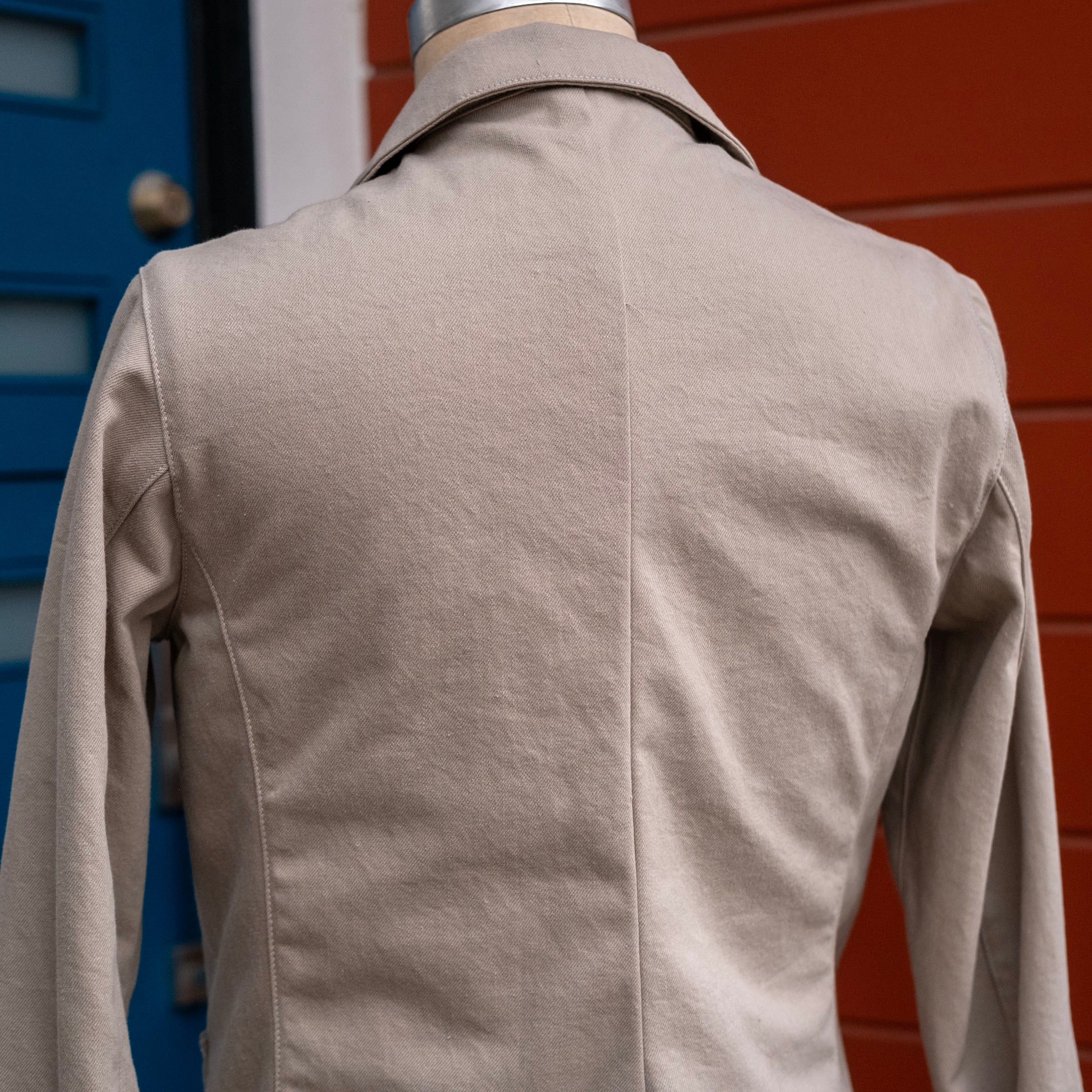 Doyle Jacket in Washed Khaki 10oz Howitzer Twill