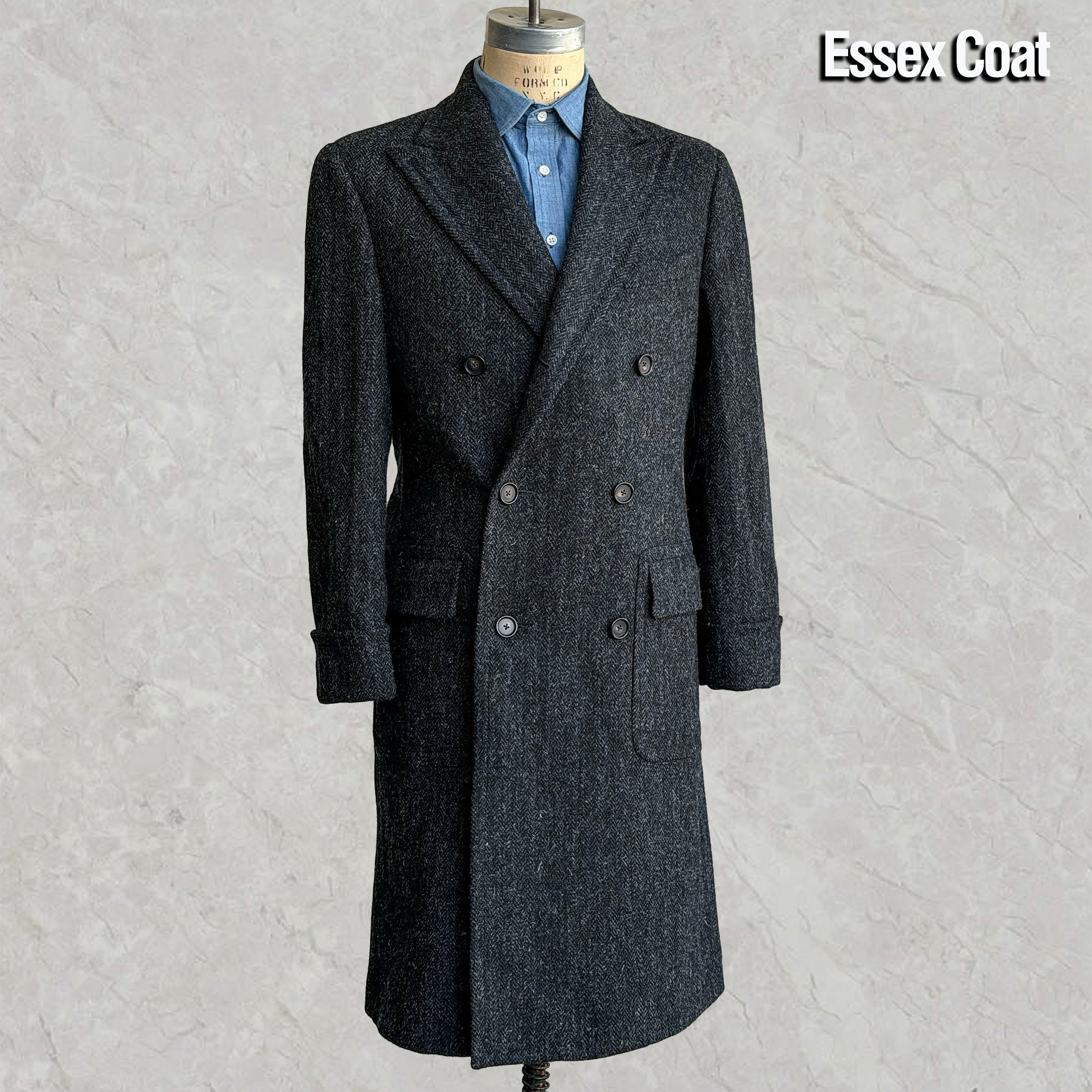 Custom Overcoats Harris Tweed