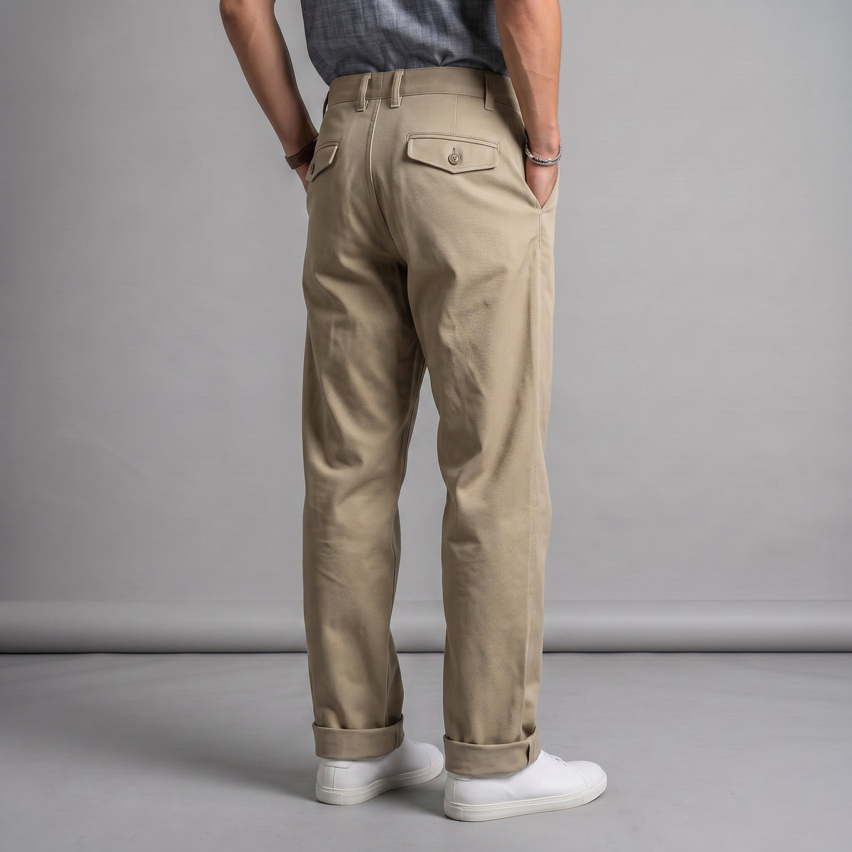 Fairfax Easy Fit Chinos Khaki Twill Sz 38 x 32" Inseam