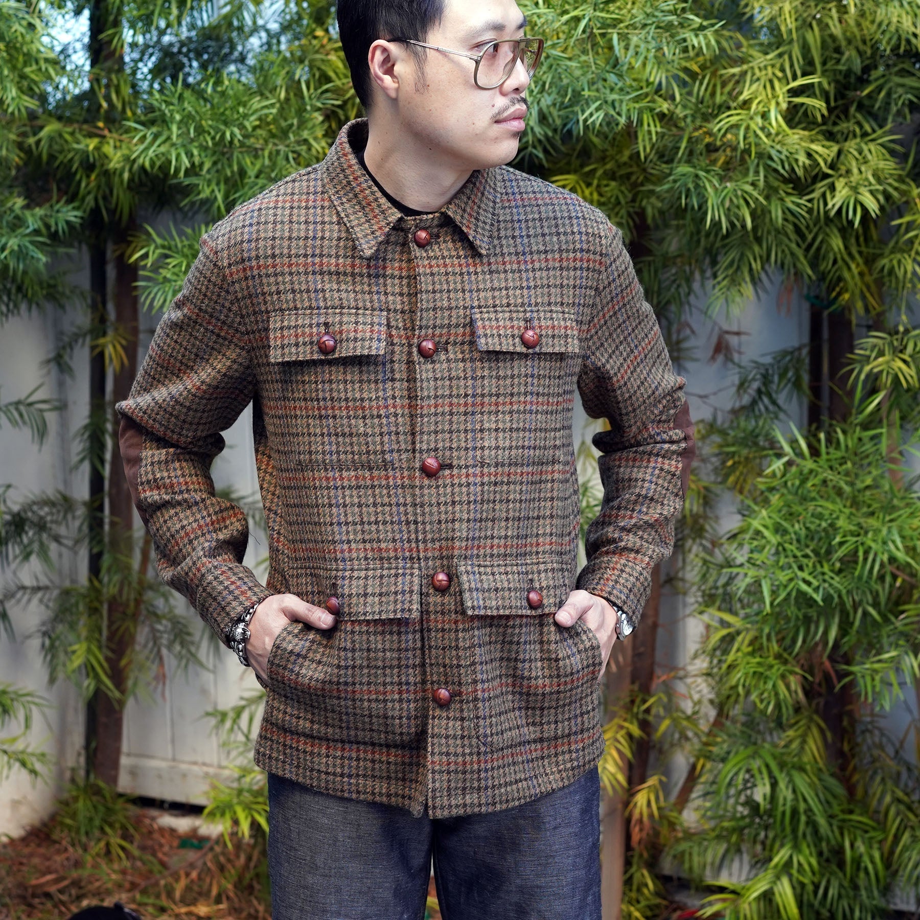 Custom Doyle, Teba, and Field Jackets Heavyweight Alsport Thornproof Tweed