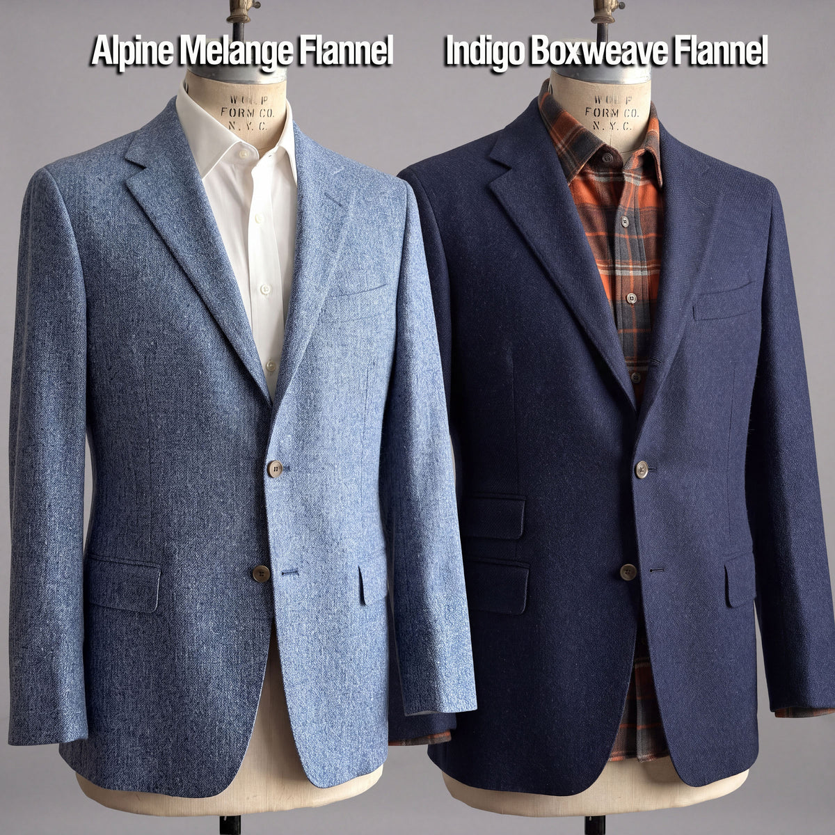 Custom Suits & Sportcoats Flannel, Twill, & Hopsack