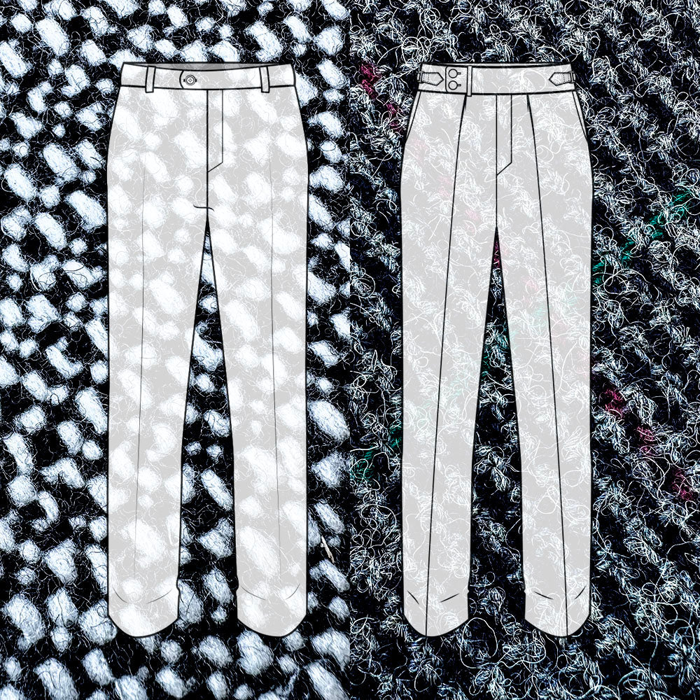 Custom Trousers in Gallowglas & Iron Forest Tweed