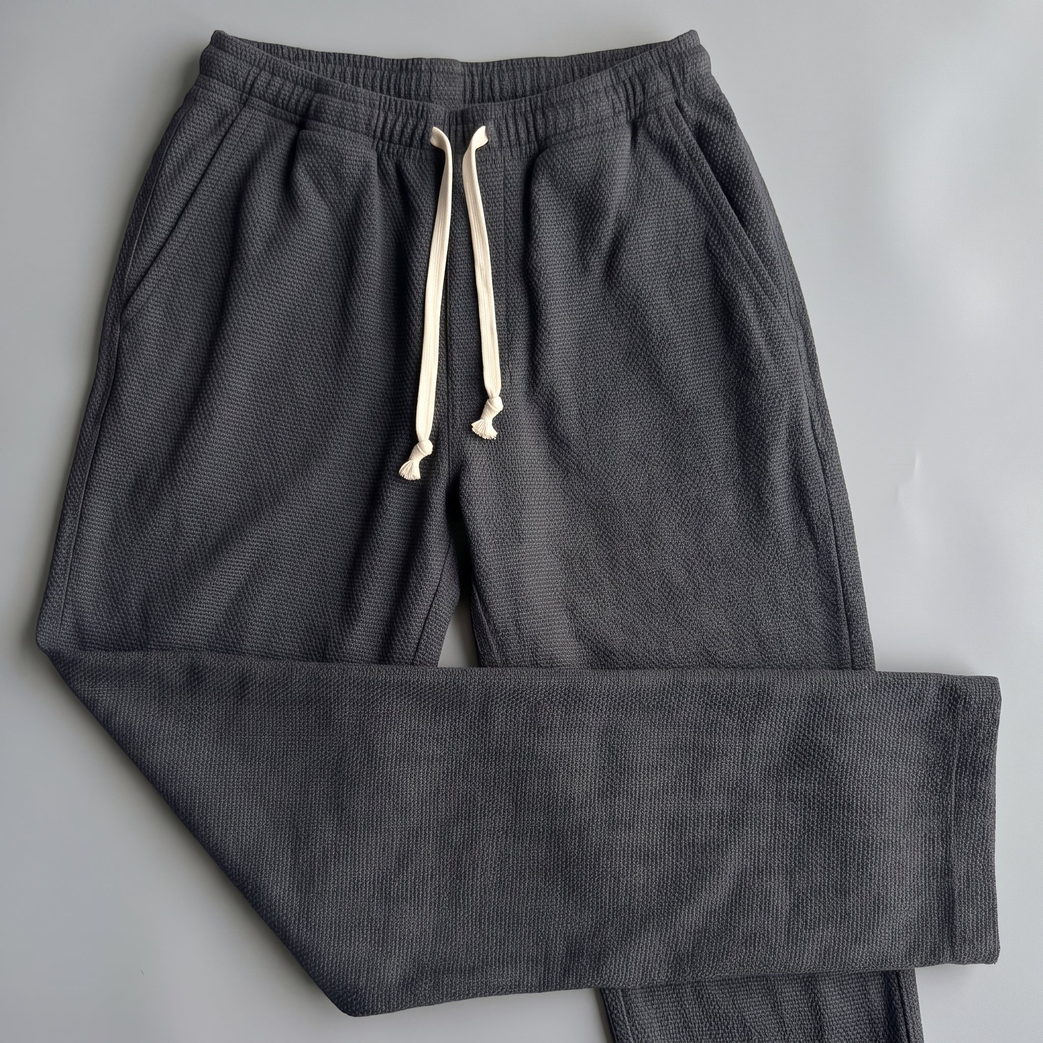 Laidback Pant Storm Grey Sashiko Project: June Shipment
