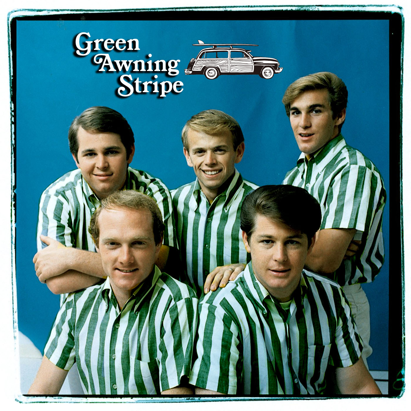 Beach Boys Green Awning stripe Shirt
