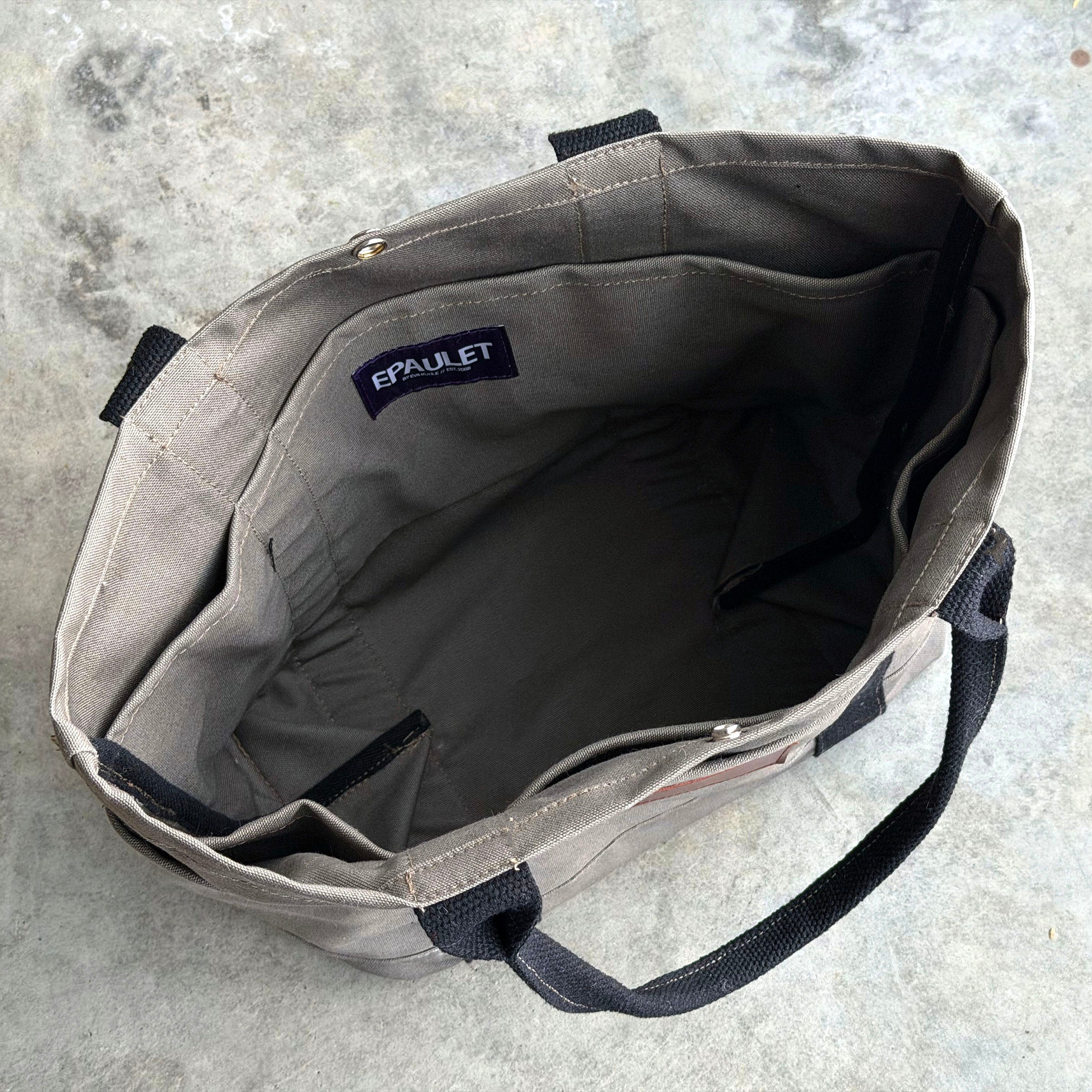 Harbor Tote Bag Storm Grey Duck Canvas