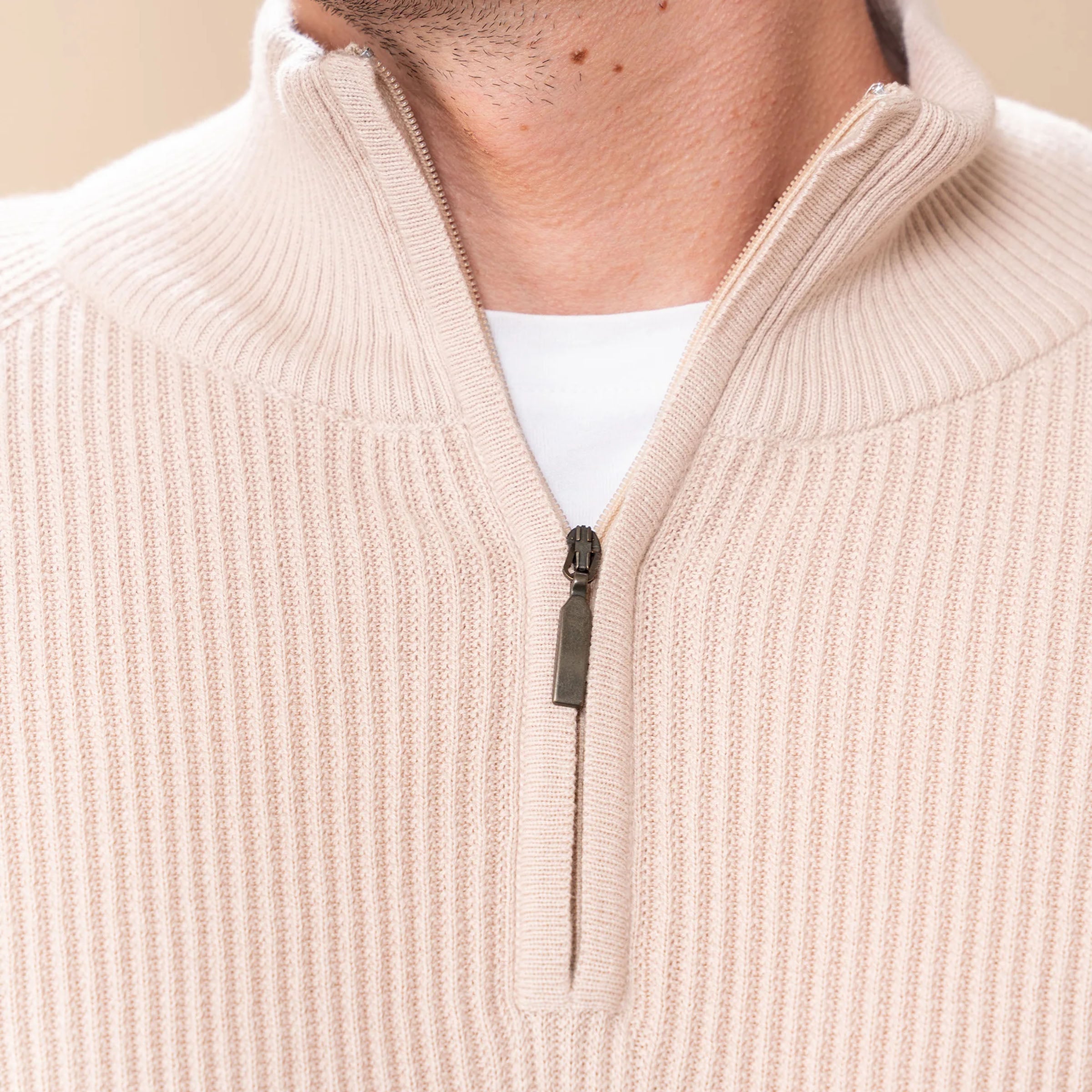 Peruvian Pima Cotton Half Zip Sweater Project