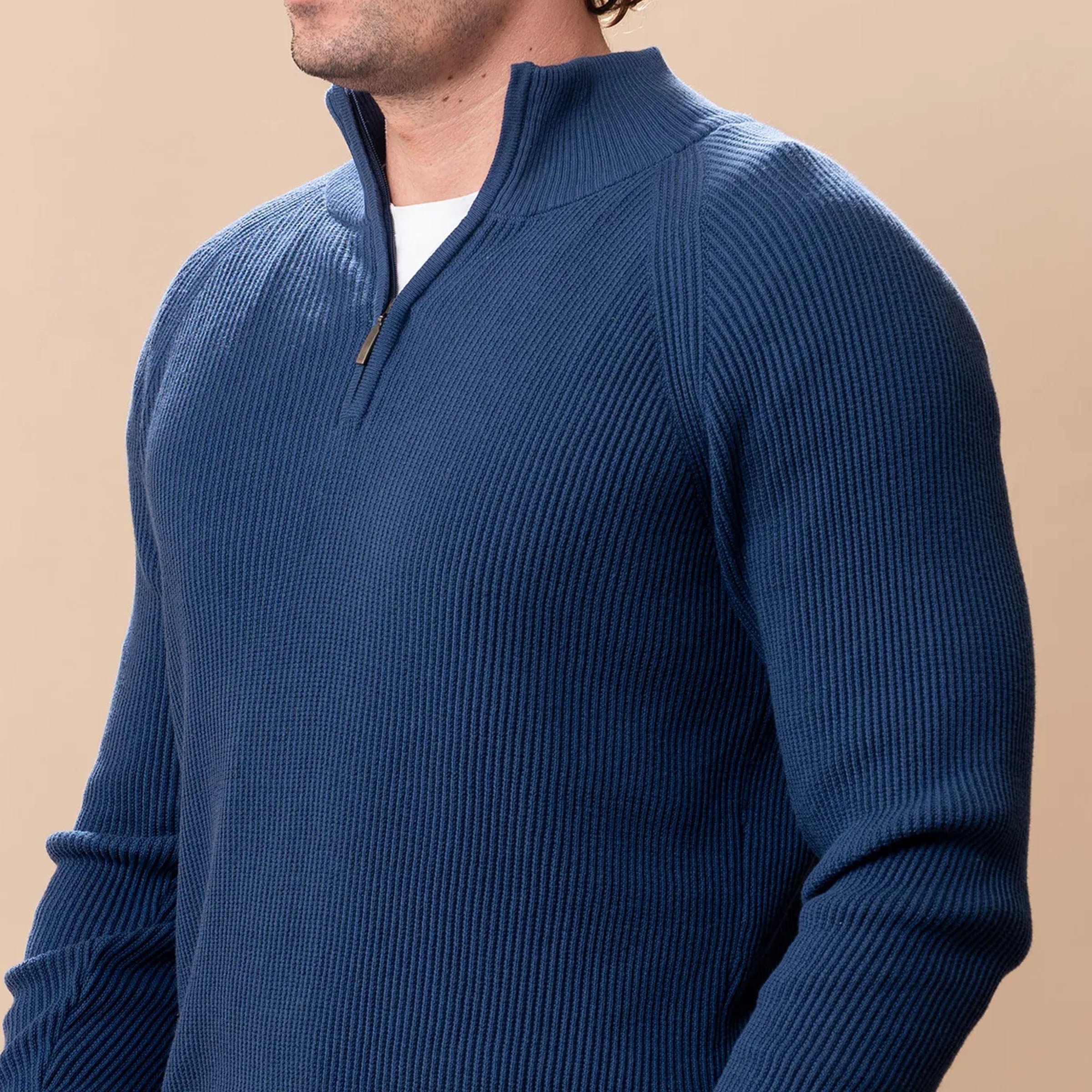 Peruvian Pima Cotton Half Zip Sweater Project