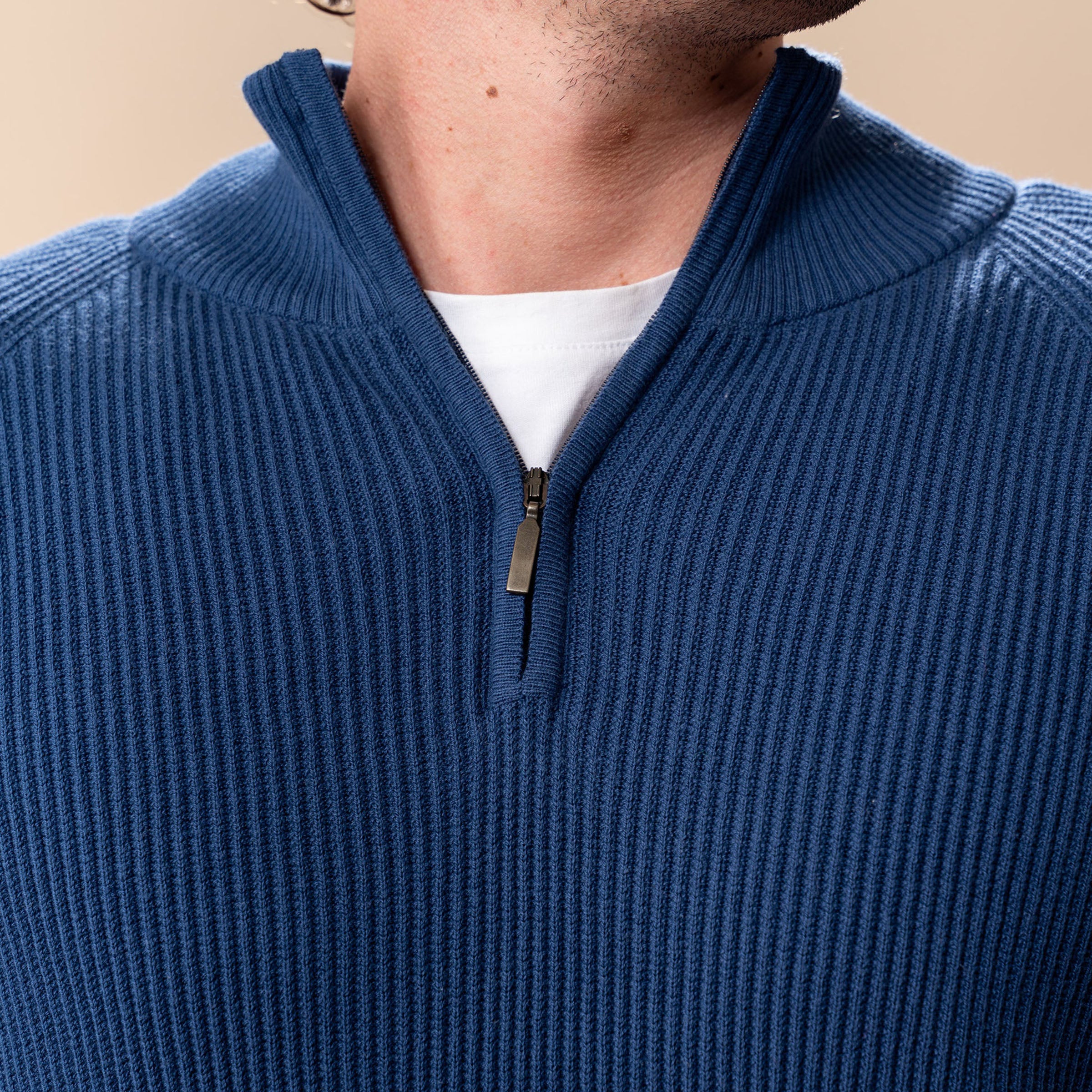 Peruvian Pima Cotton Half Zip Sweater Project