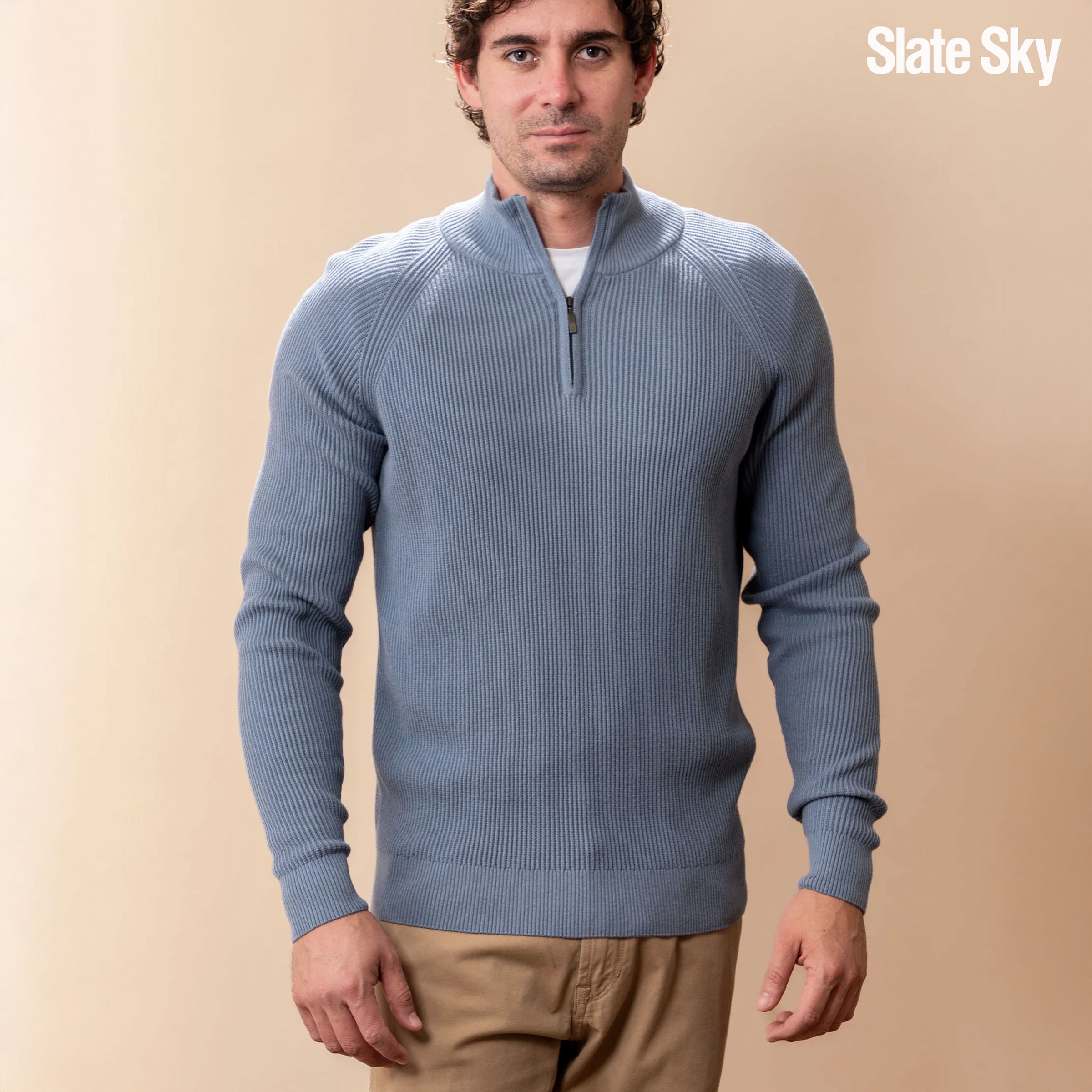 Peruvian Pima Cotton Half Zip Sweater Project