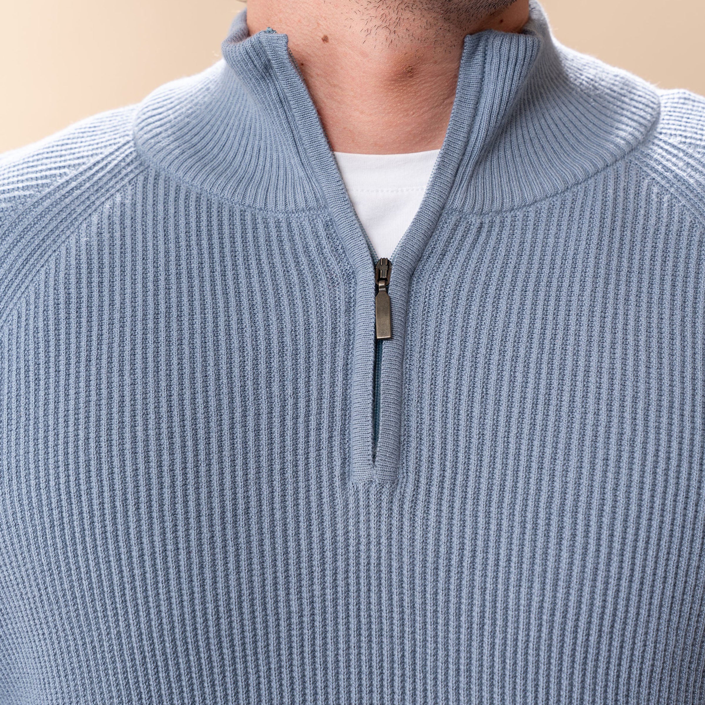 Peruvian Pima Cotton Half Zip Sweater Project