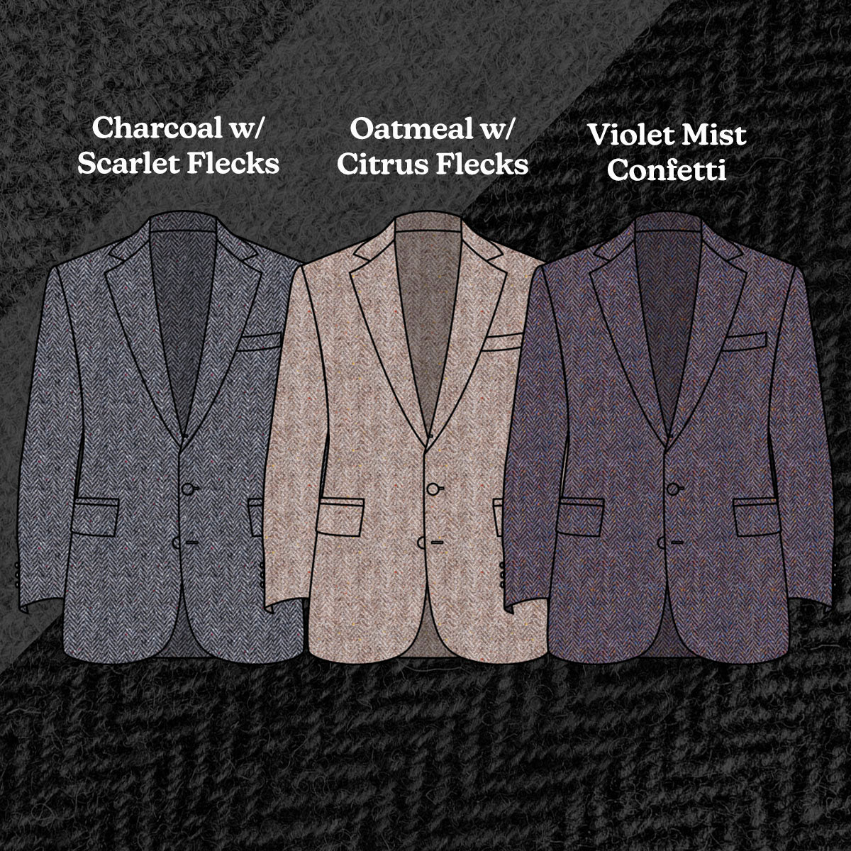 Custom Suits, Sportcoats, Doyles & Field Jackets Harris Tweed Promotion