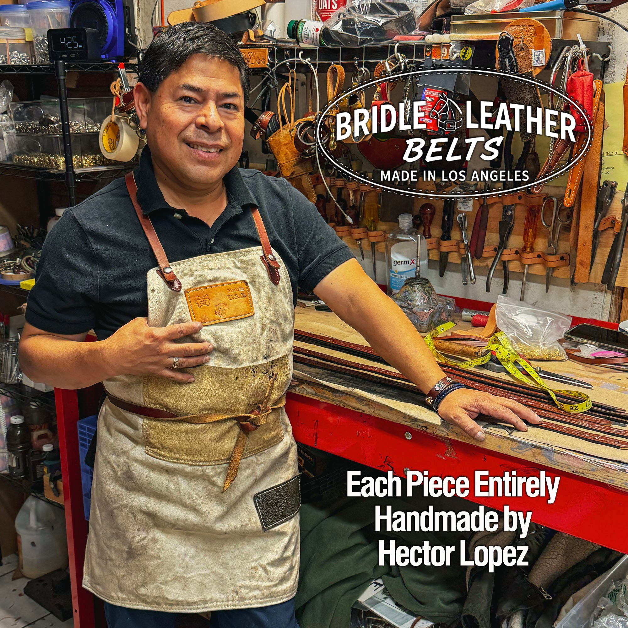 Bridle Leather Belts Made to Order in 3 Colors