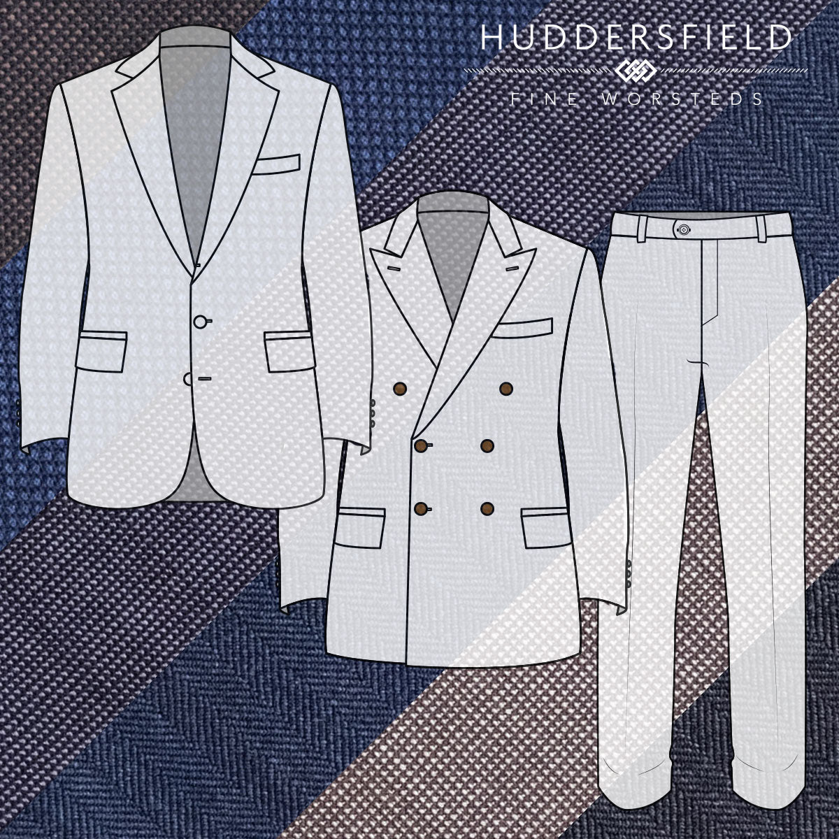 Custom Suits & Sportcoats Huddersfield Textured 4-Season Wools