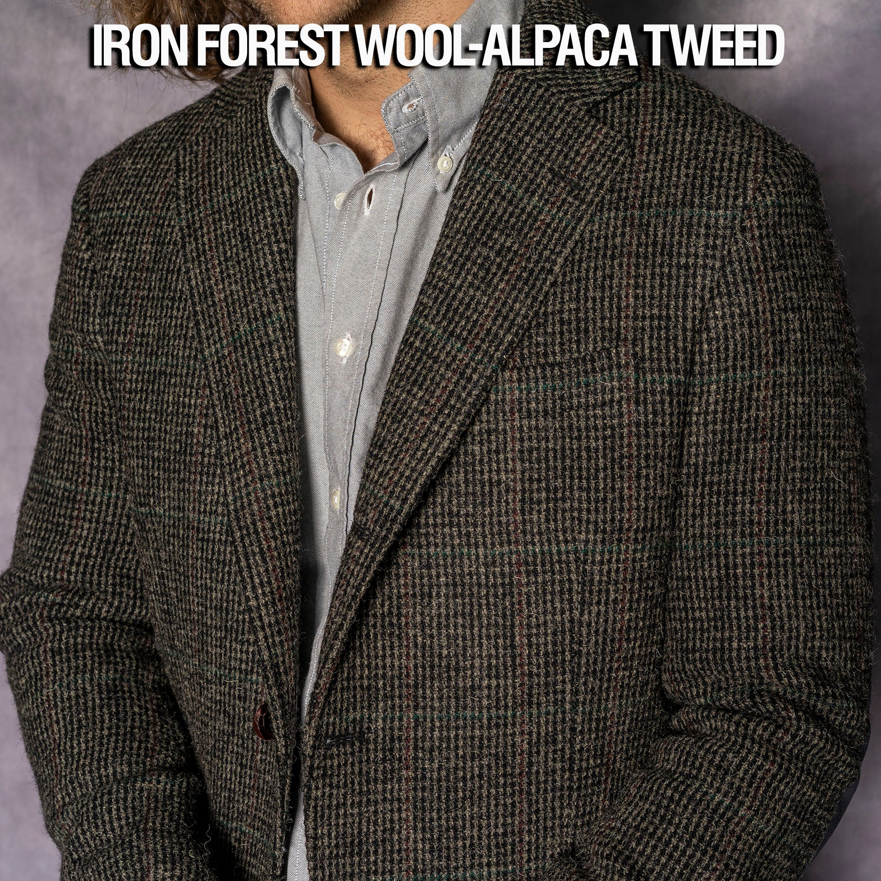 Custom Teba Hunting Jacket in Gallowglas & Iron Forest Tweed