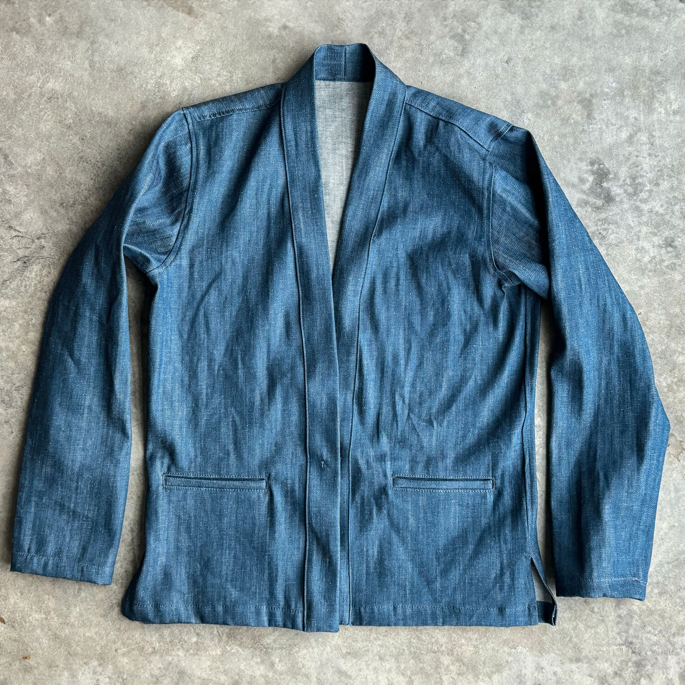 Kamigata Jacket in Kuroki 12oz Lapis Slubby Denim