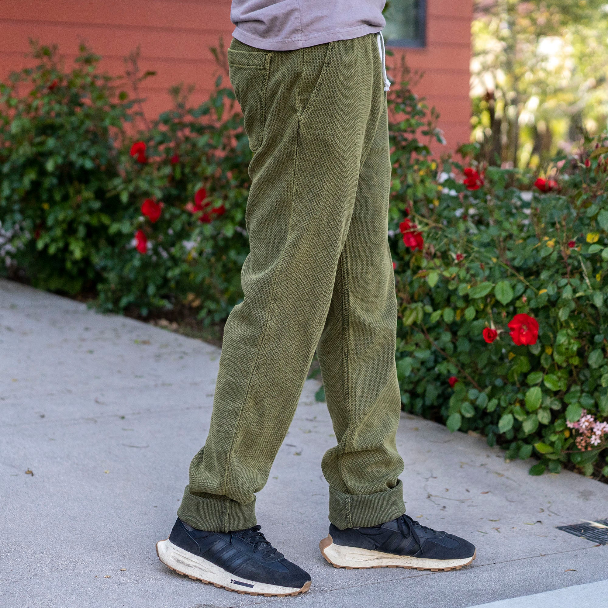 Laidback Pant Sashiko Acid Moss