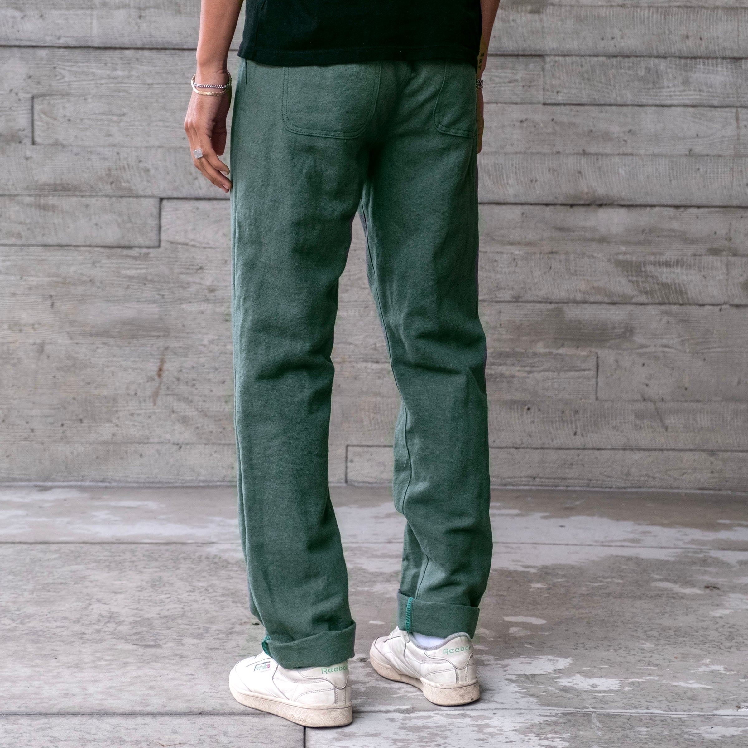 Laidback Pant Albini Racing Green Linen