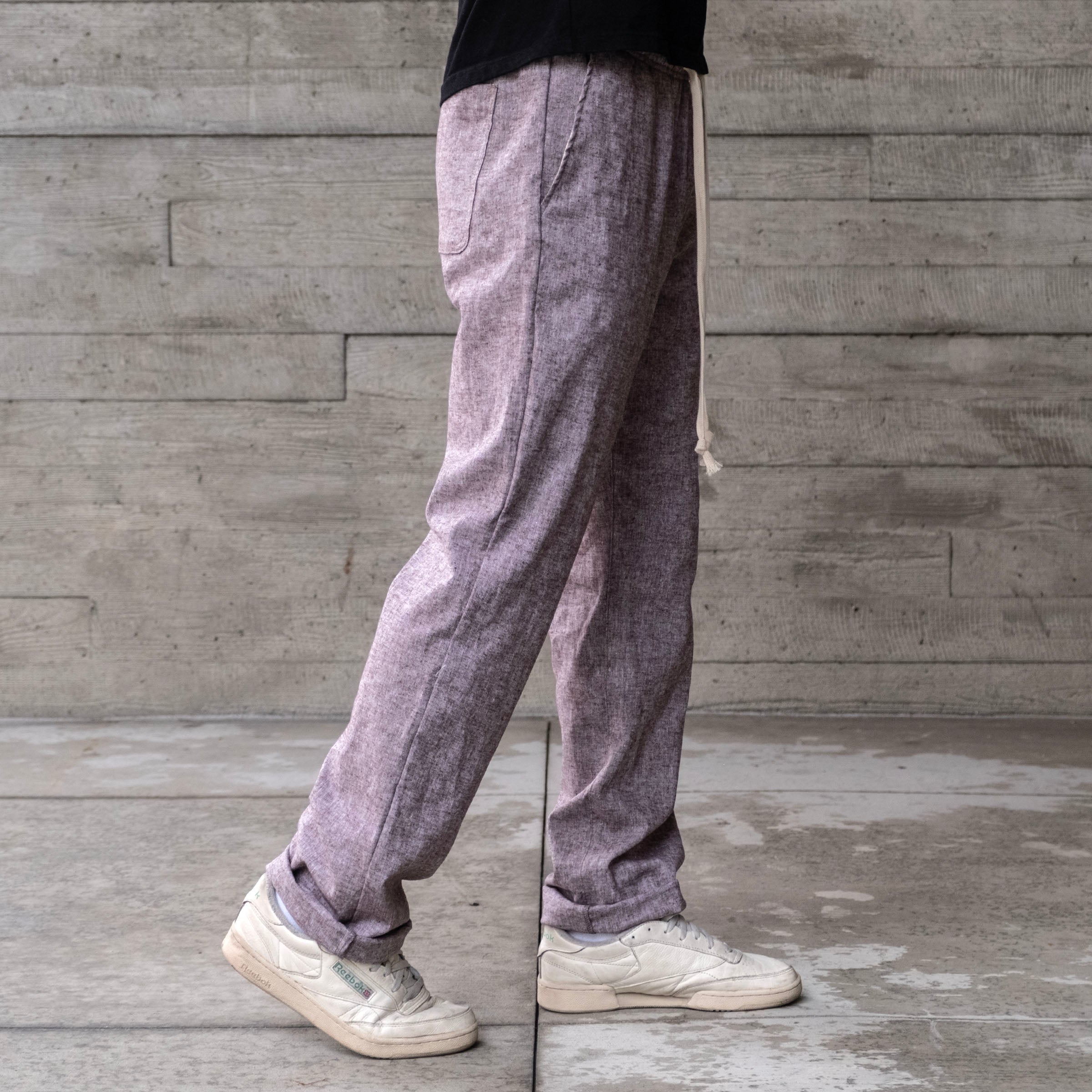 Laidback Pant Sand Slub Cotton-Linen