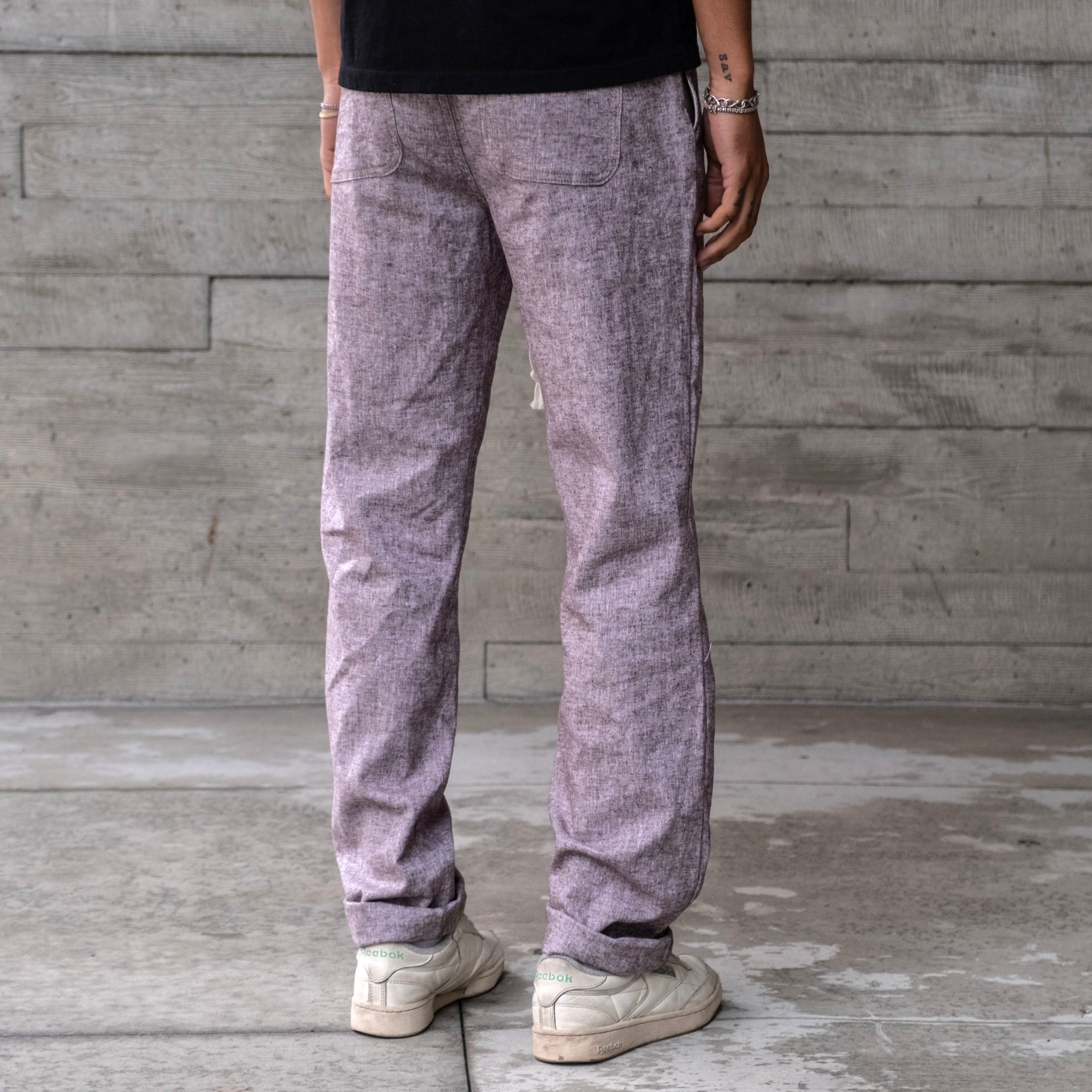 Laidback Pant Sand Slub Cotton-Linen