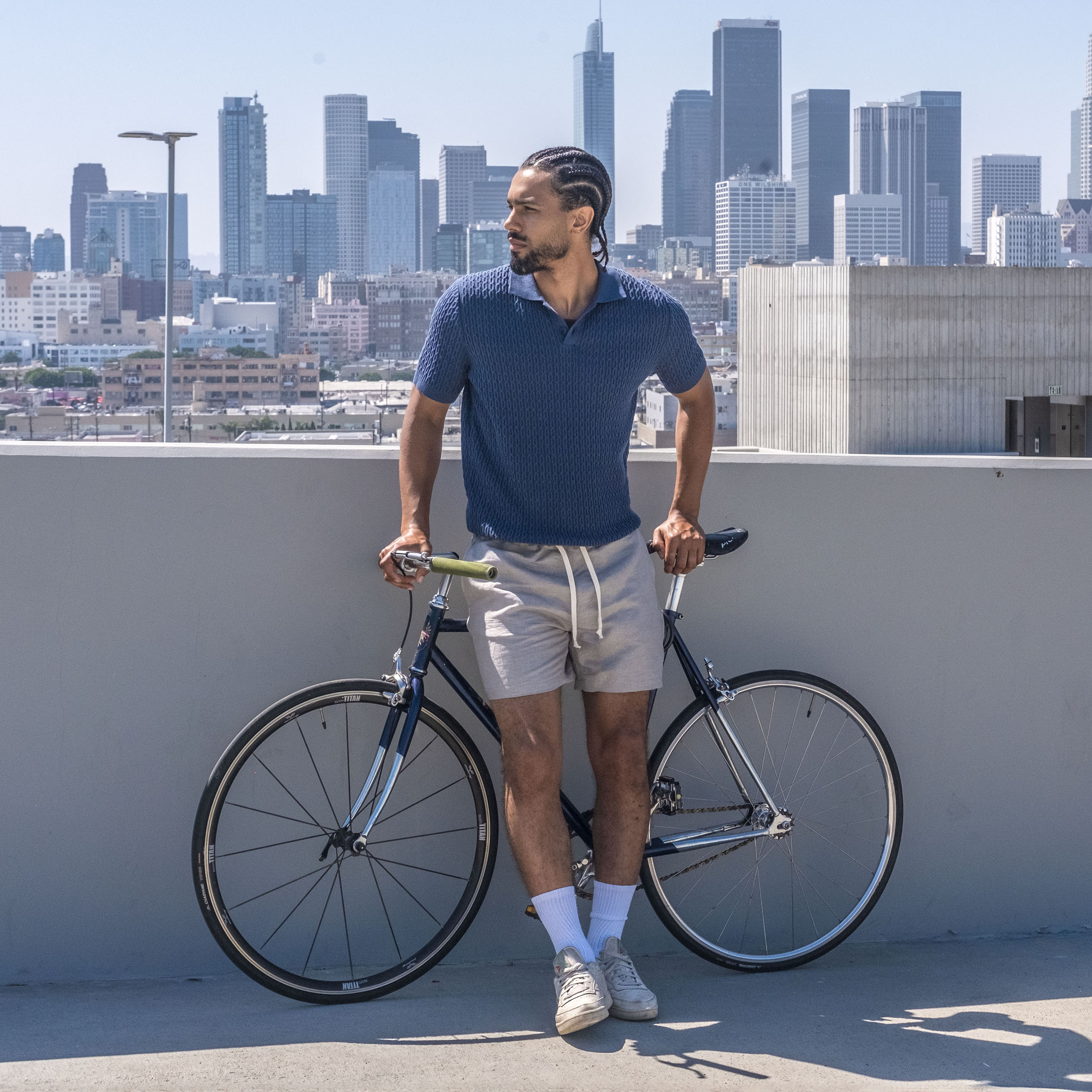 Laidback Short Ultraviolet Silk Dupioni