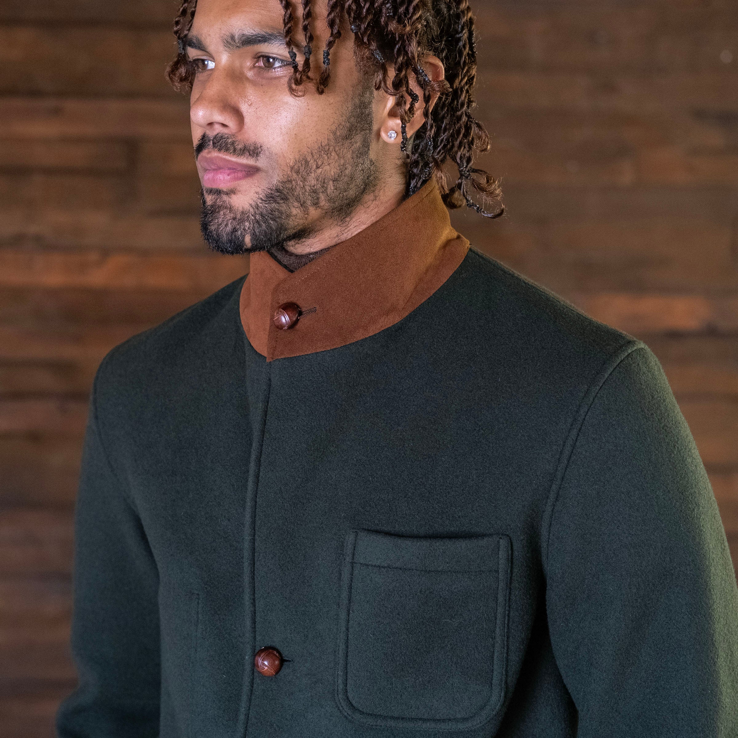 Sample Sale: Teba in Alpine Loden Heavyweight Wool Size 40