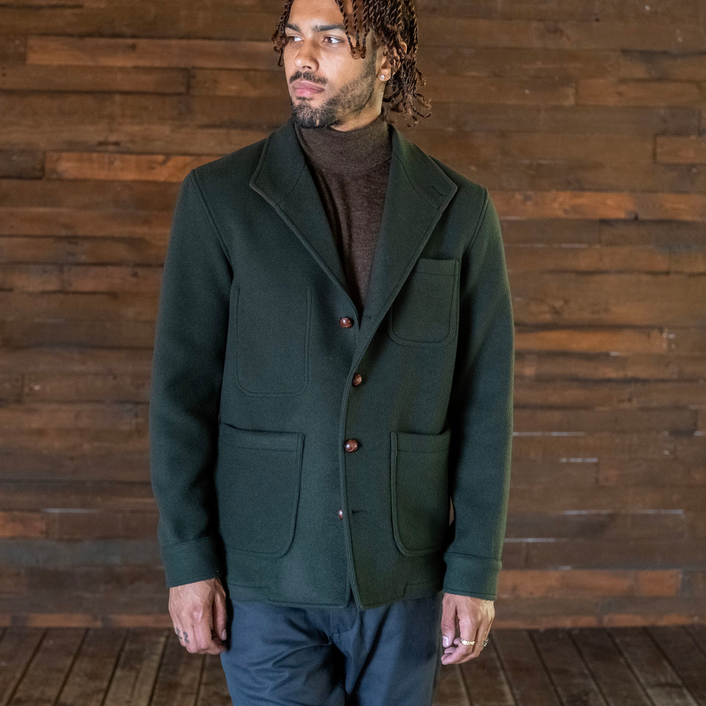 Sample Sale: Teba in Alpine Loden Heavyweight Wool Size 40