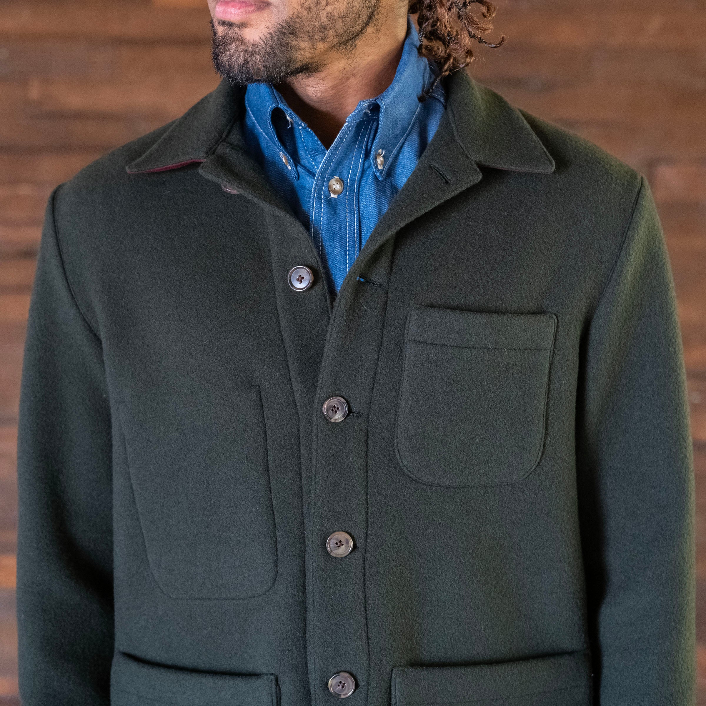 Sample Sale: Doyle in Alpine Loden Heavyweight Wool Size 40