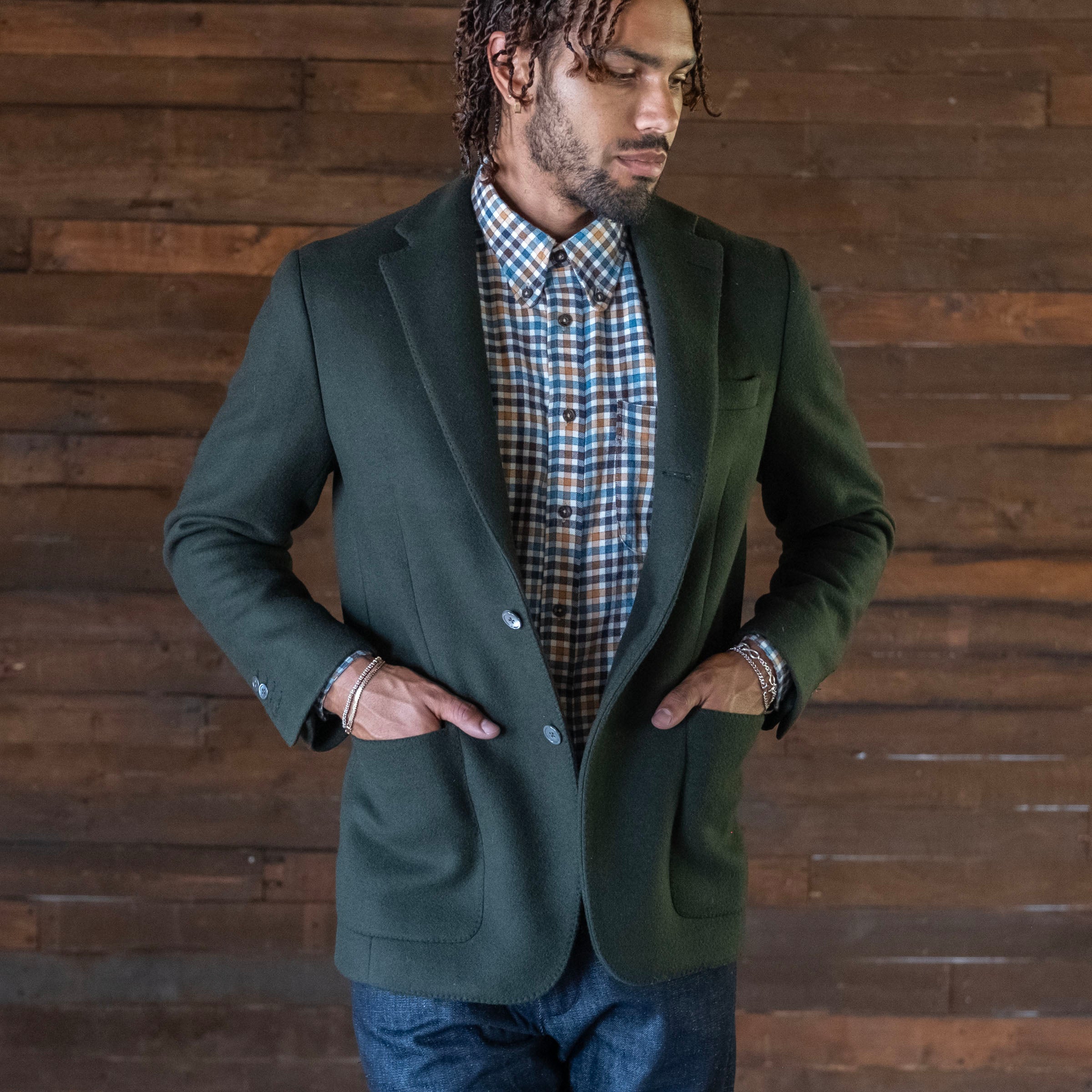 Sample Sale: Nuovo Sportcoat in Alpine Loden Heavyweight Wool Size 40