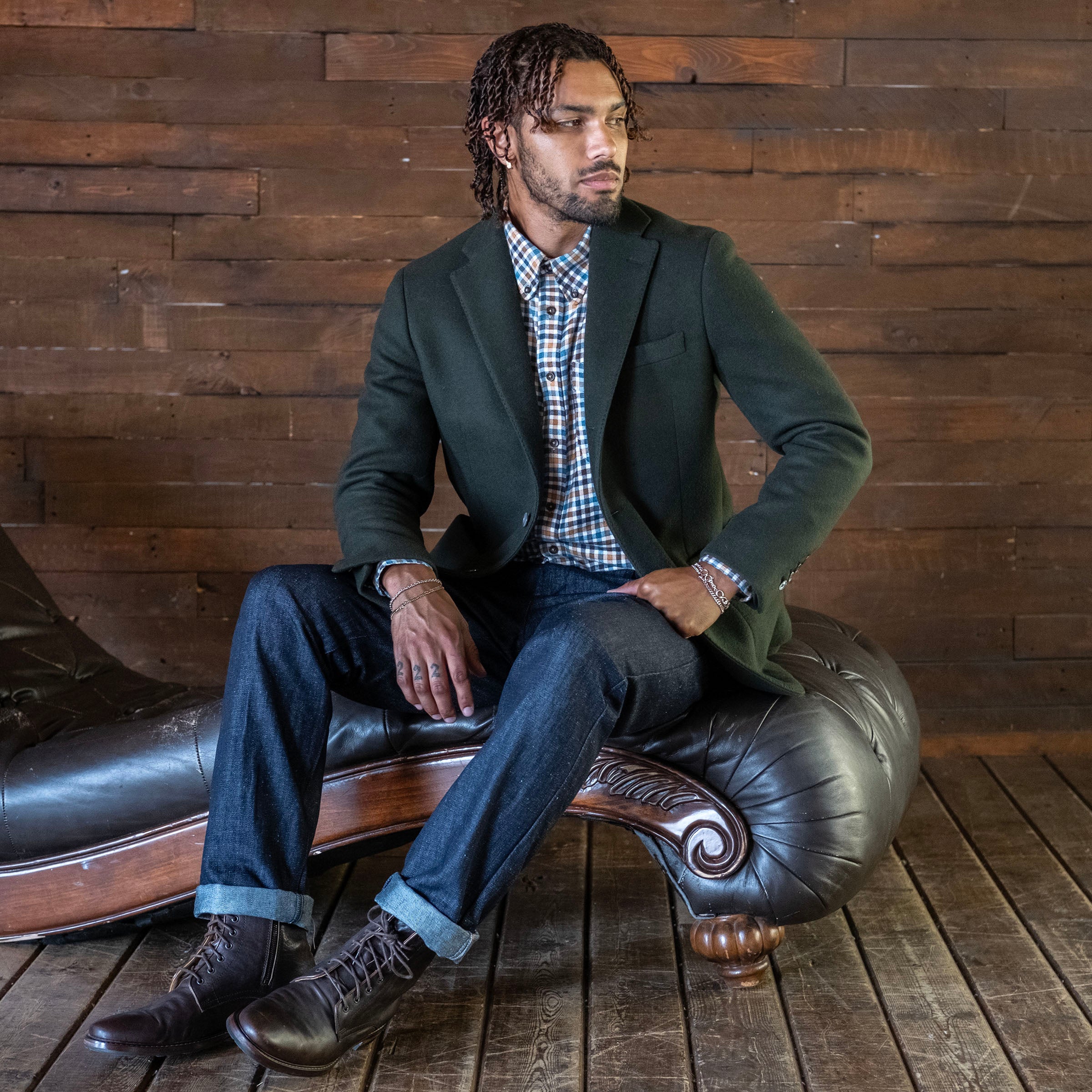 Sample Sale: Nuovo Sportcoat in Alpine Loden Heavyweight Wool Size 40