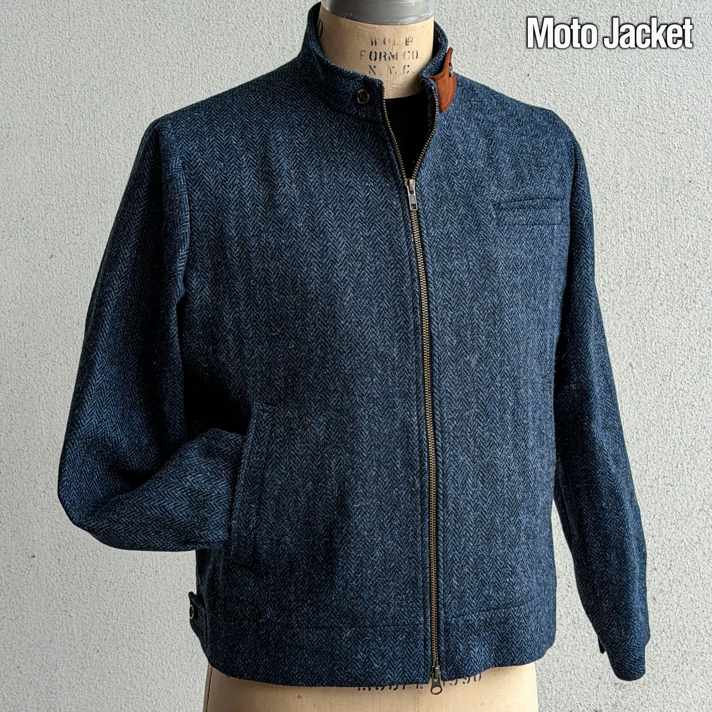 Custom Ranger & Moto Jackets in Harris Tweed & Flecked Herringbone