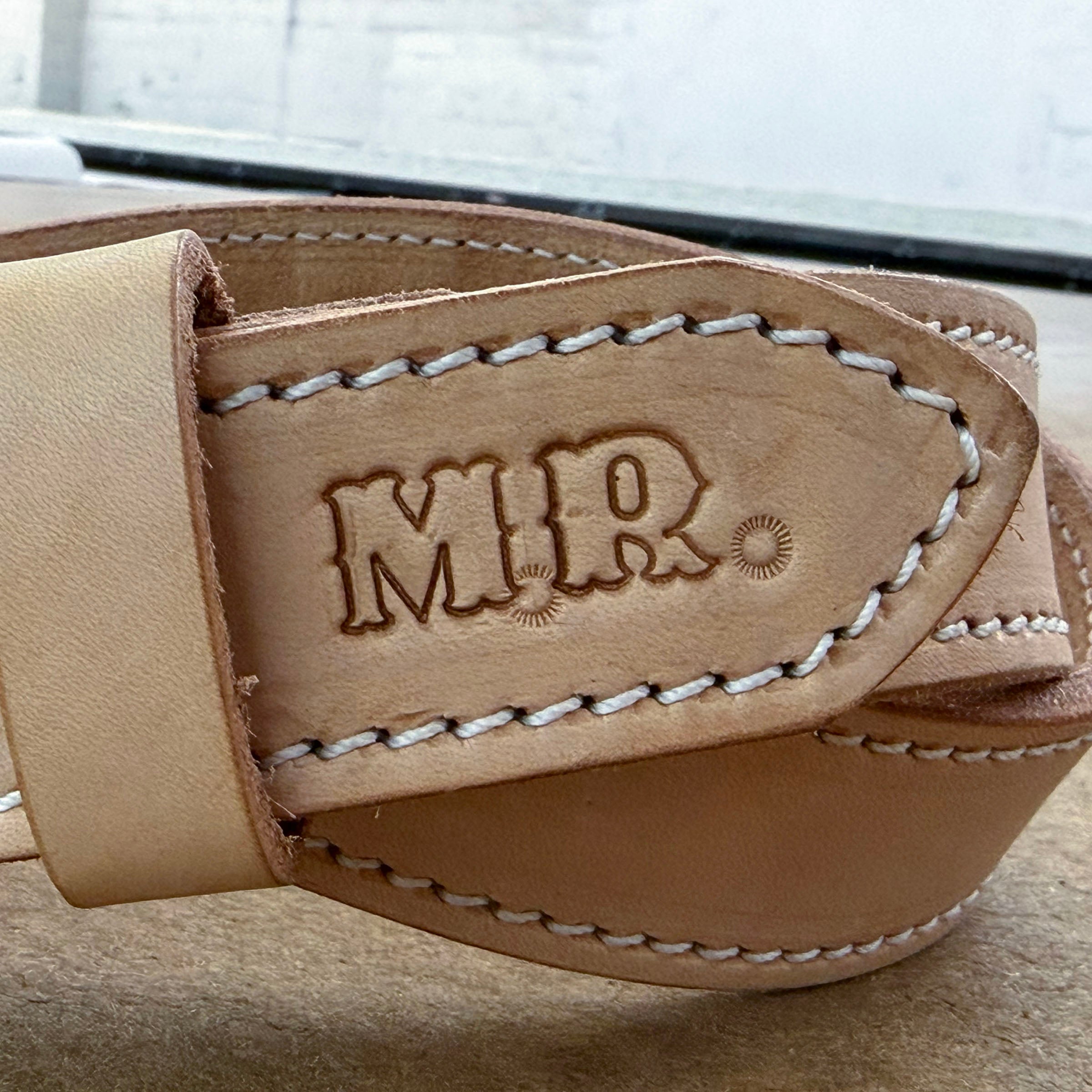 Bridle Leather Belts Made to Order in 3 Colors