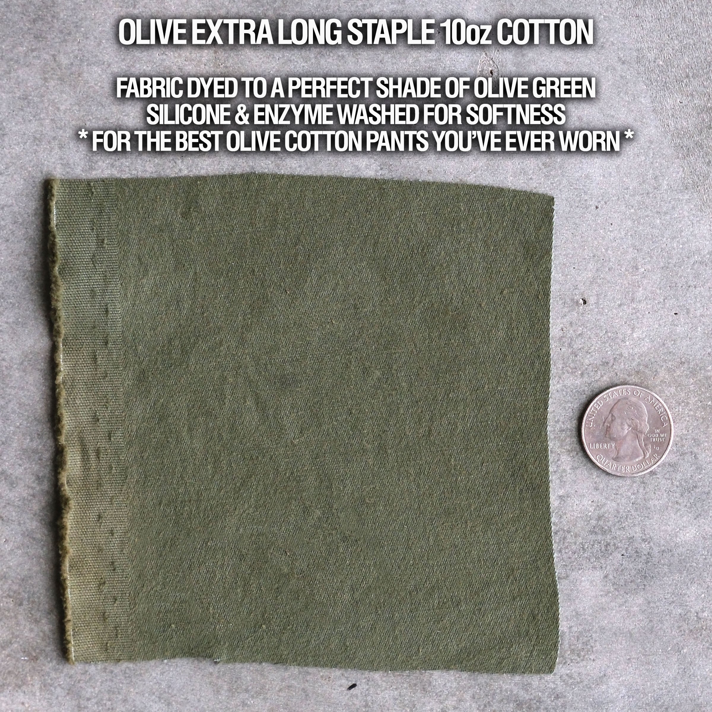 CL Olive Dyed ELS Cotton Trousers