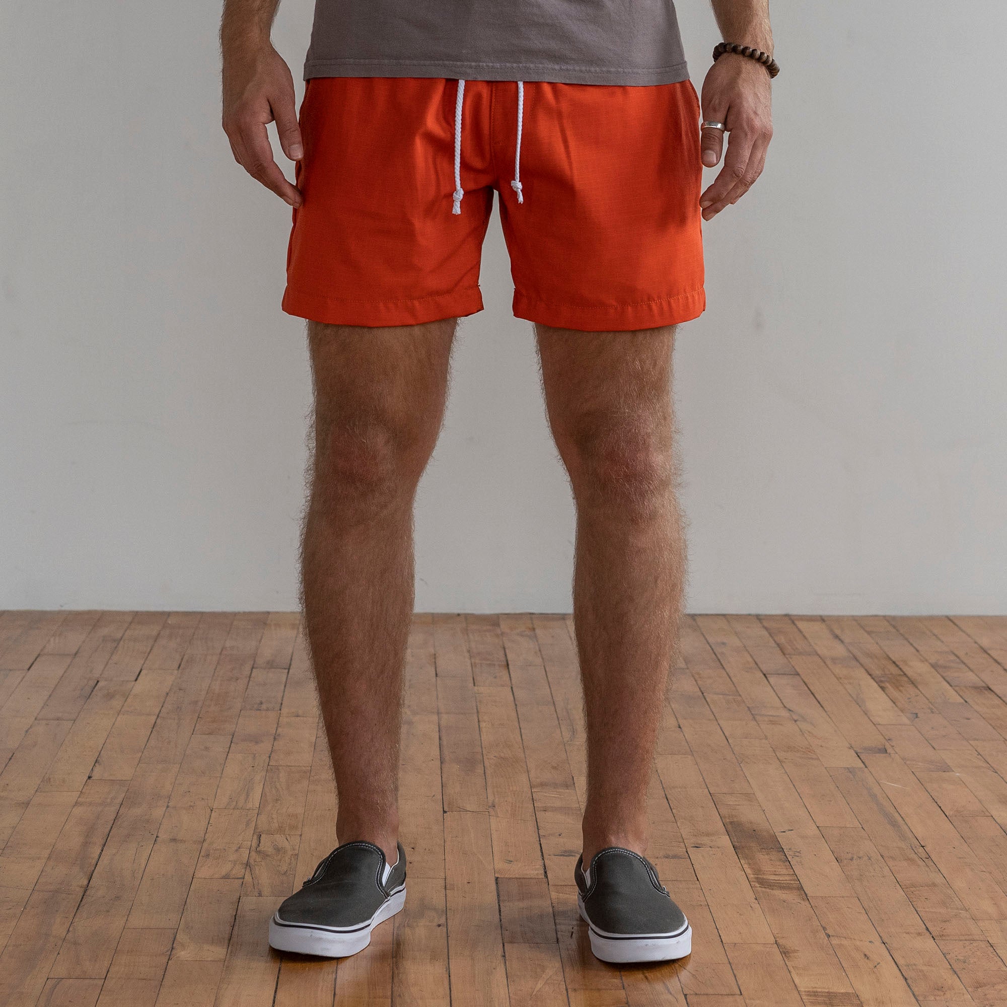 Laidback Short in Tangerine Cotton Ripstop