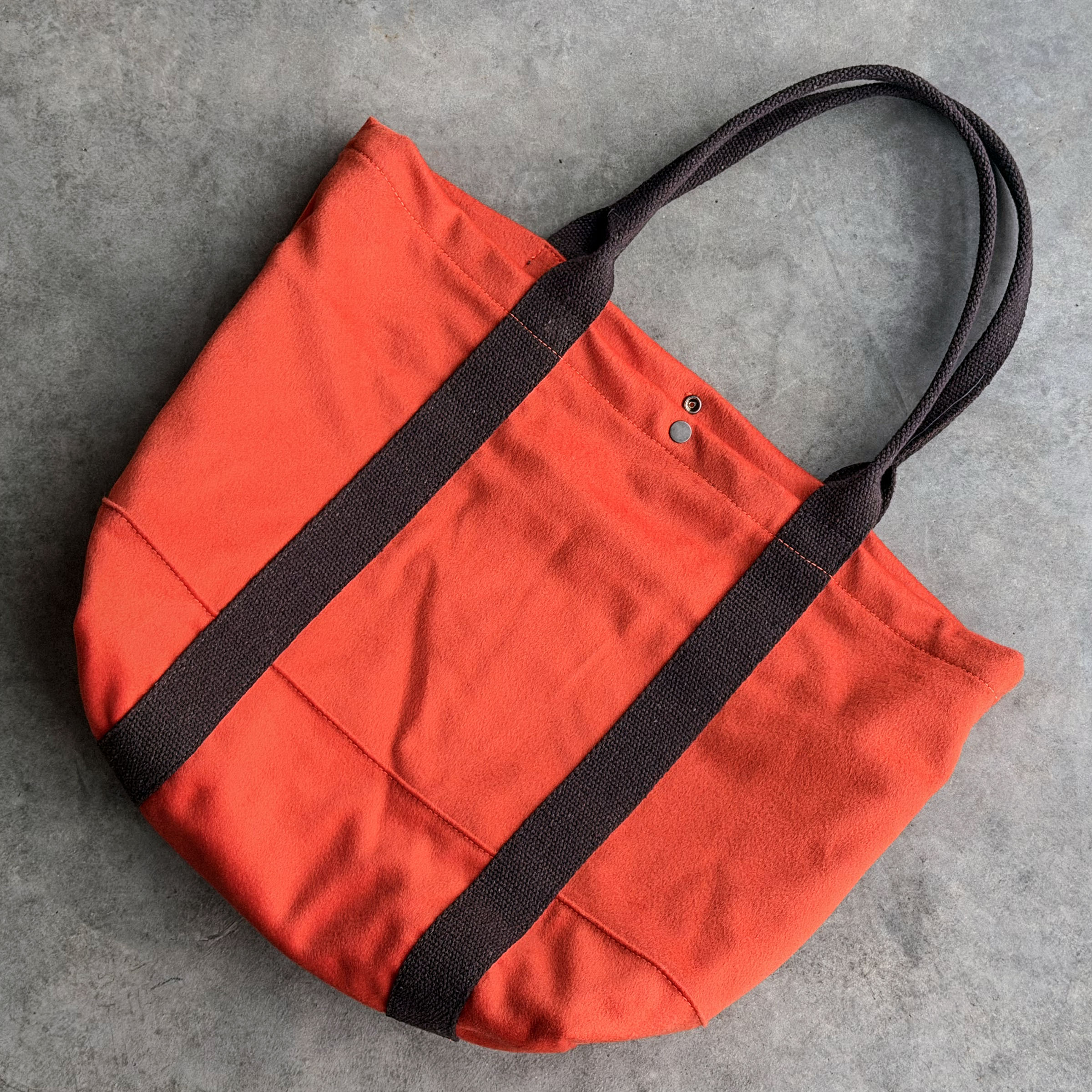 Harbor Tote Bag Loro Piana Mandarin Orange 16oz Flannel