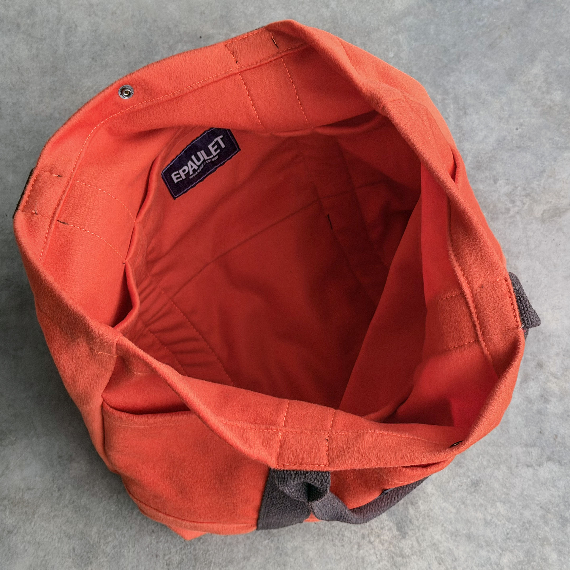 Harbor Tote Bag Loro Piana Mandarin Orange 16oz Flannel