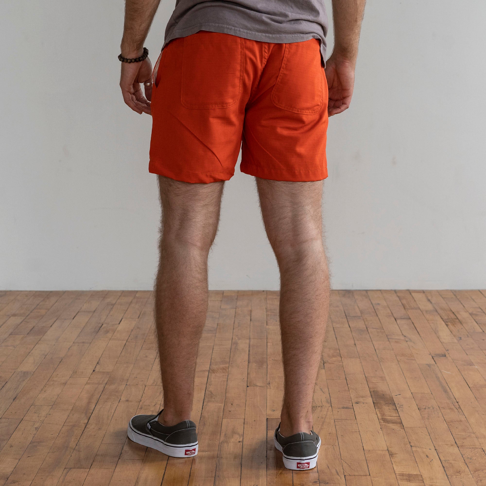 Laidback Short in Tangerine Cotton Ripstop